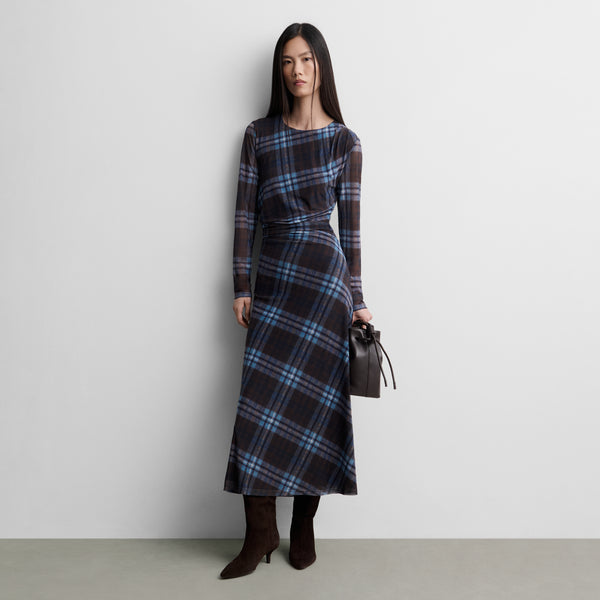 Printed tulle dress