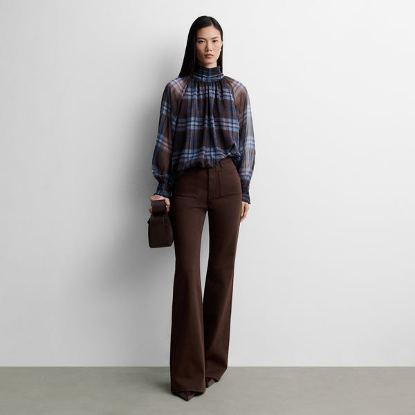 Trousers with patch pockets