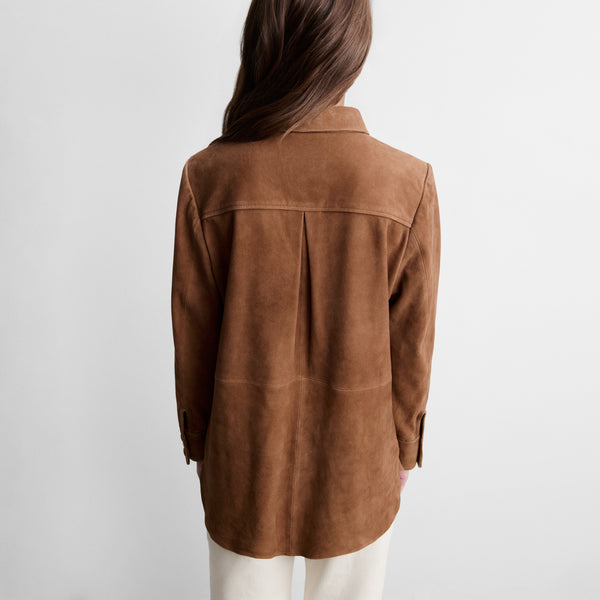 Suede overshirt