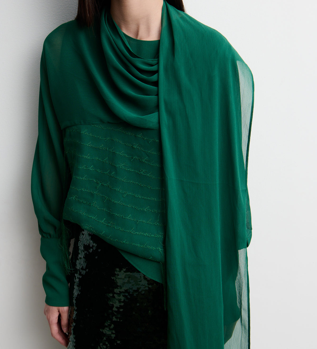 Blusa bordada pañuelo