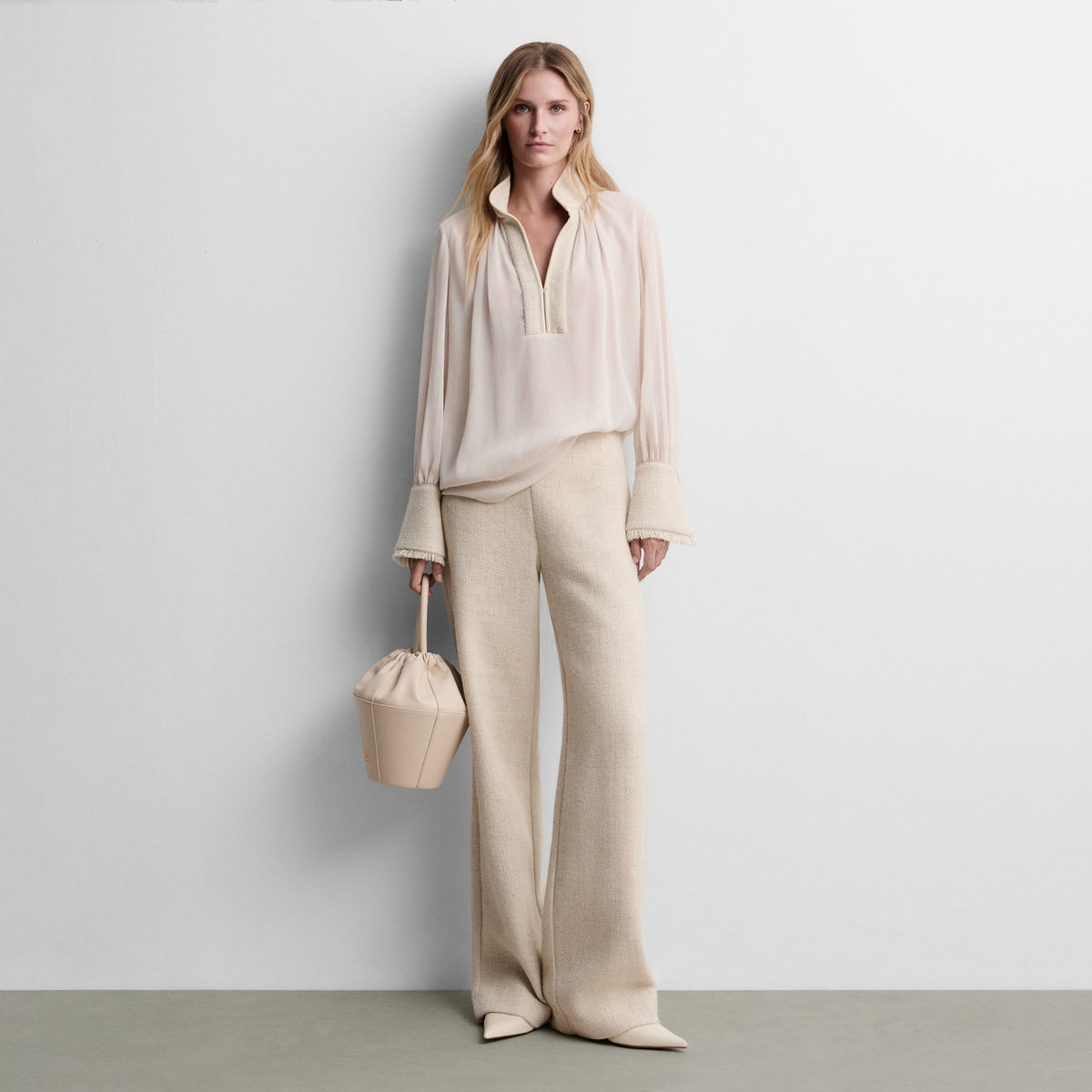 Blusa gasa bimateria