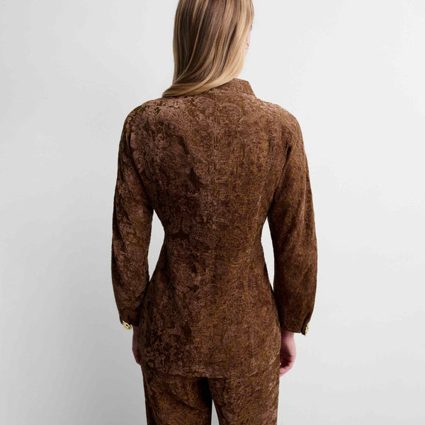 Chaqueta tejido fantasía
