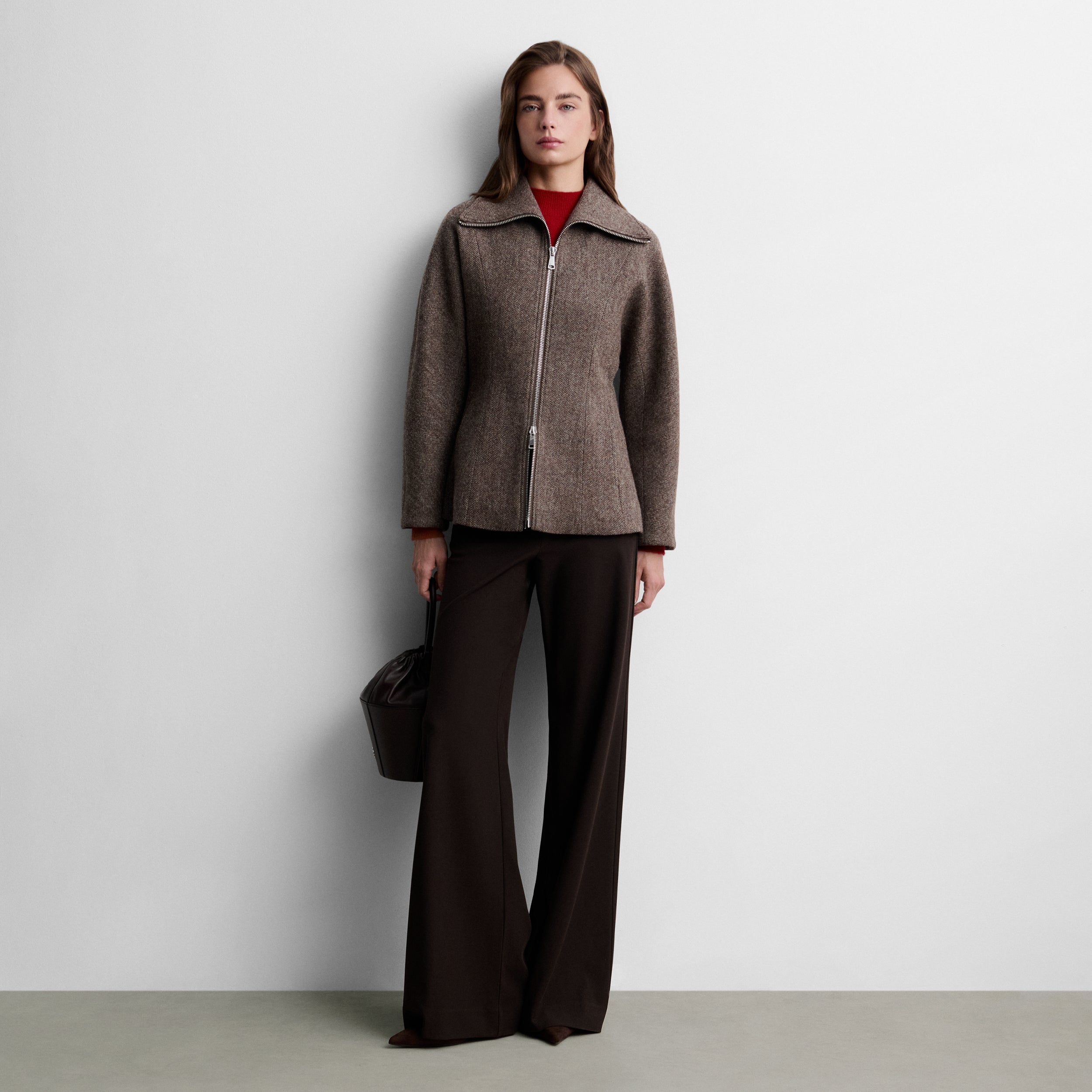 Jacket with kimono sleeve