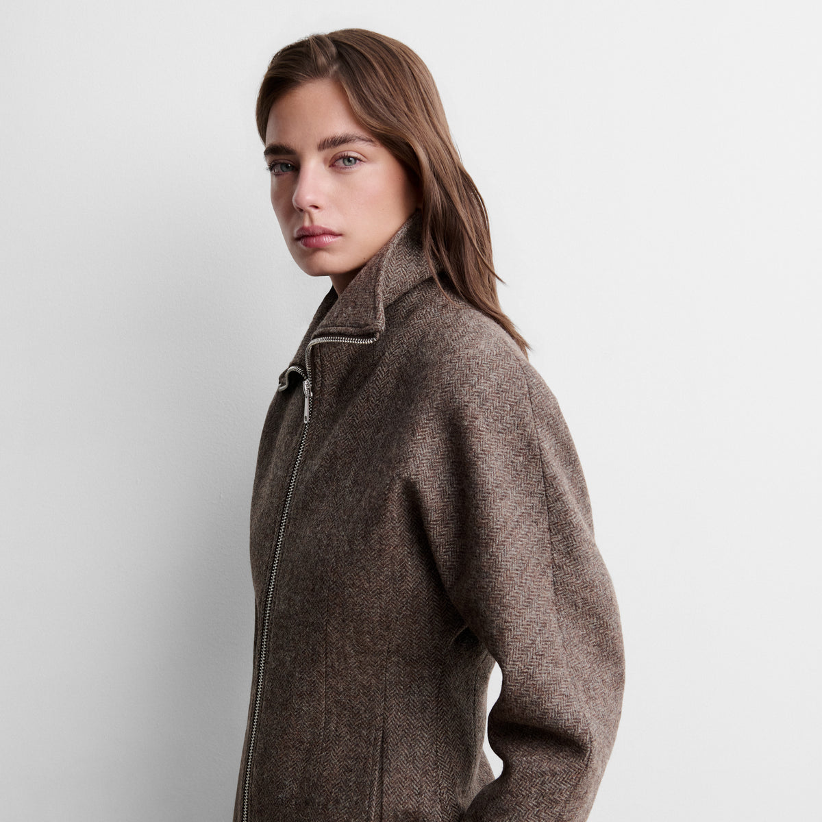 Jacket with kimono sleeve