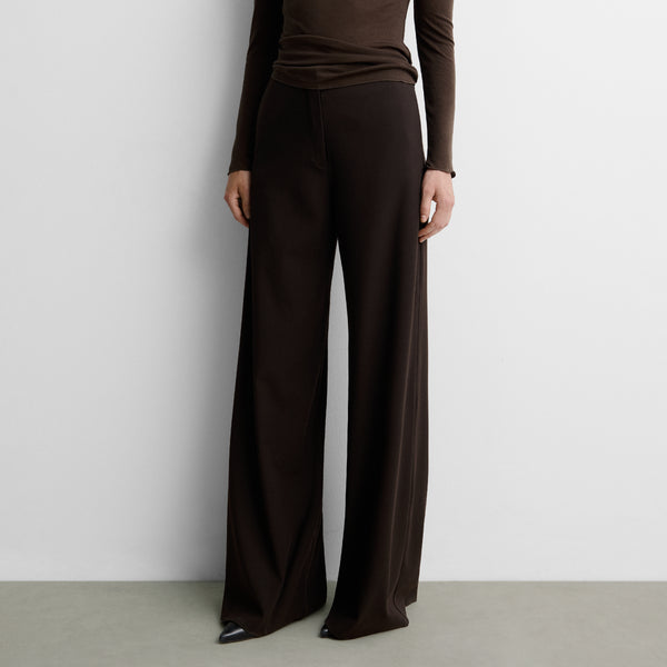 Wide high-waist trousers