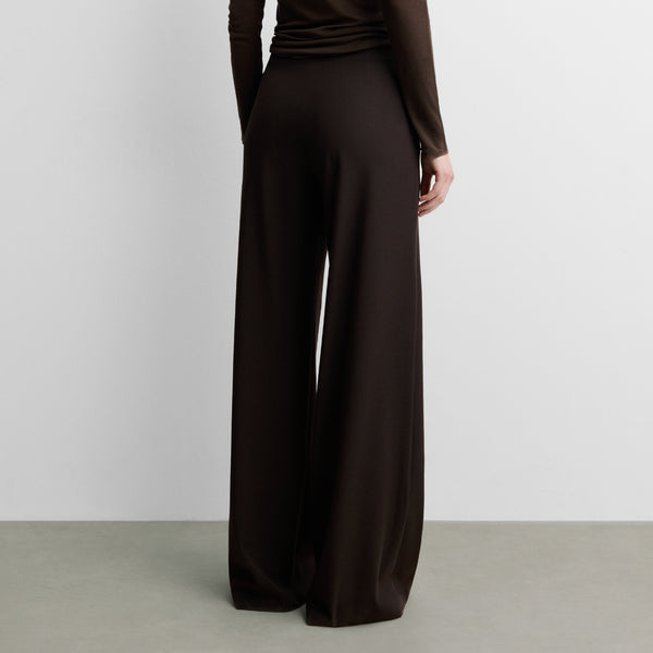Wide high-waist trousers