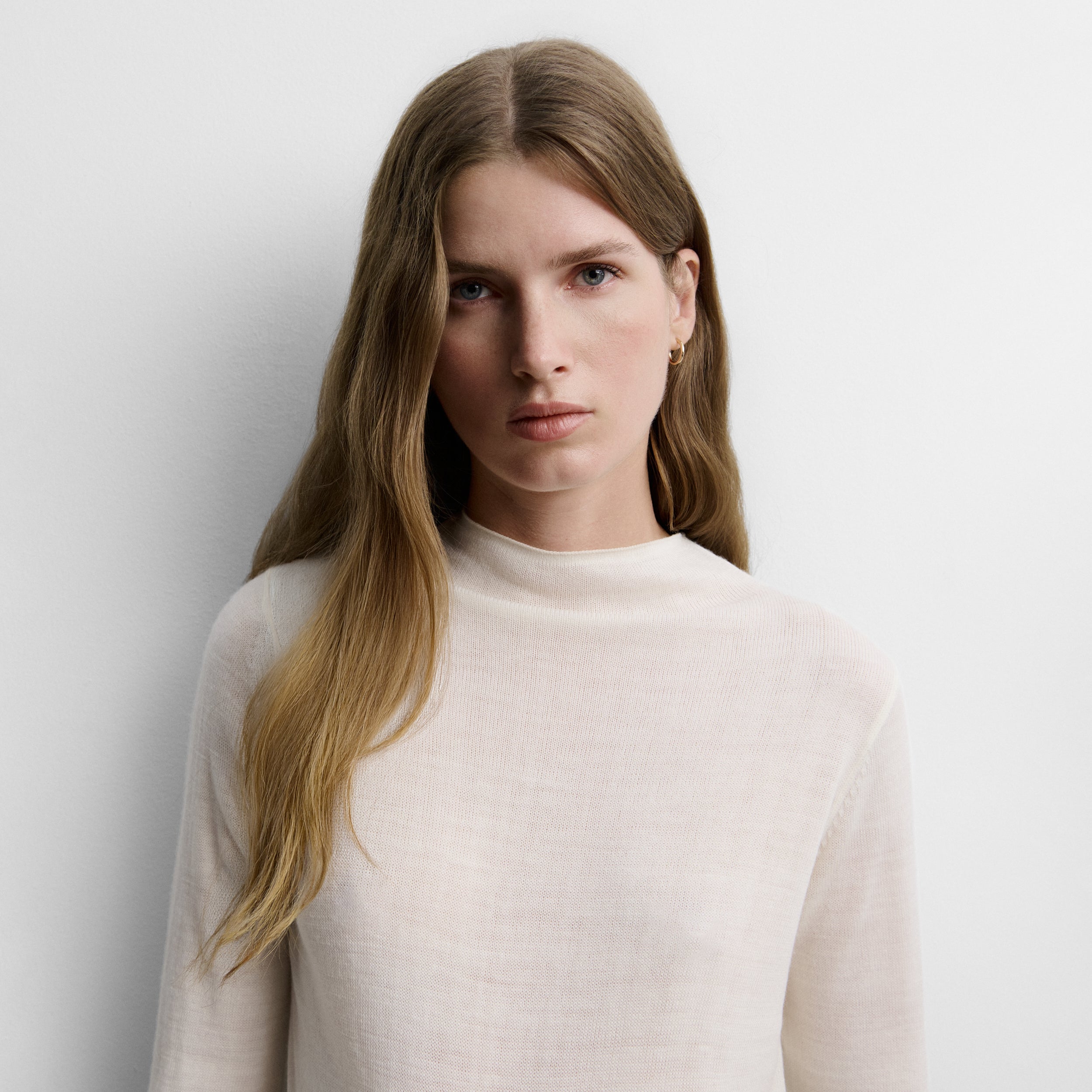 Chunky knit sweater with cuffs