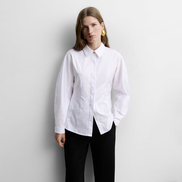 Shirt with kimono sleeve