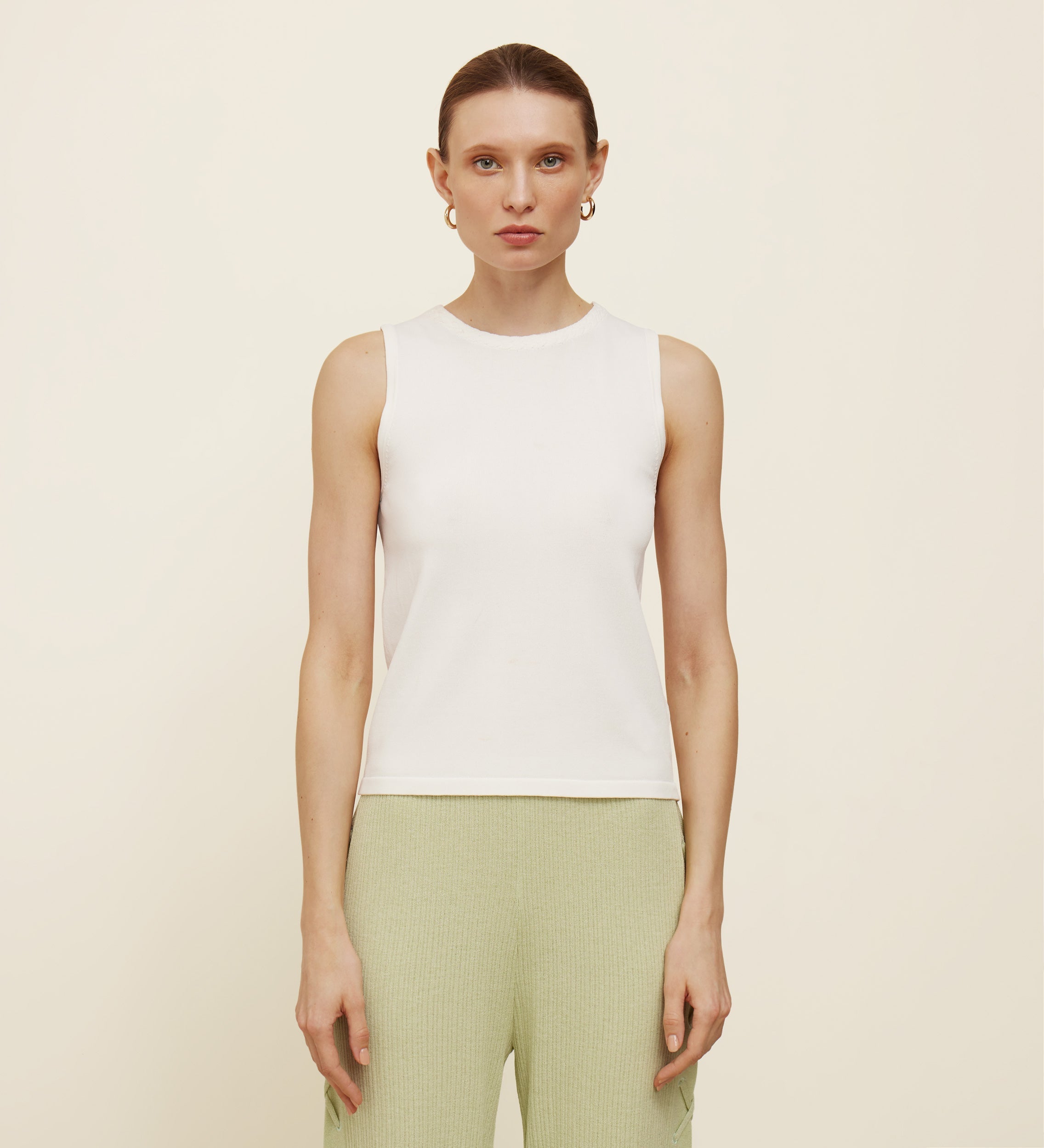 Top tricot sisado