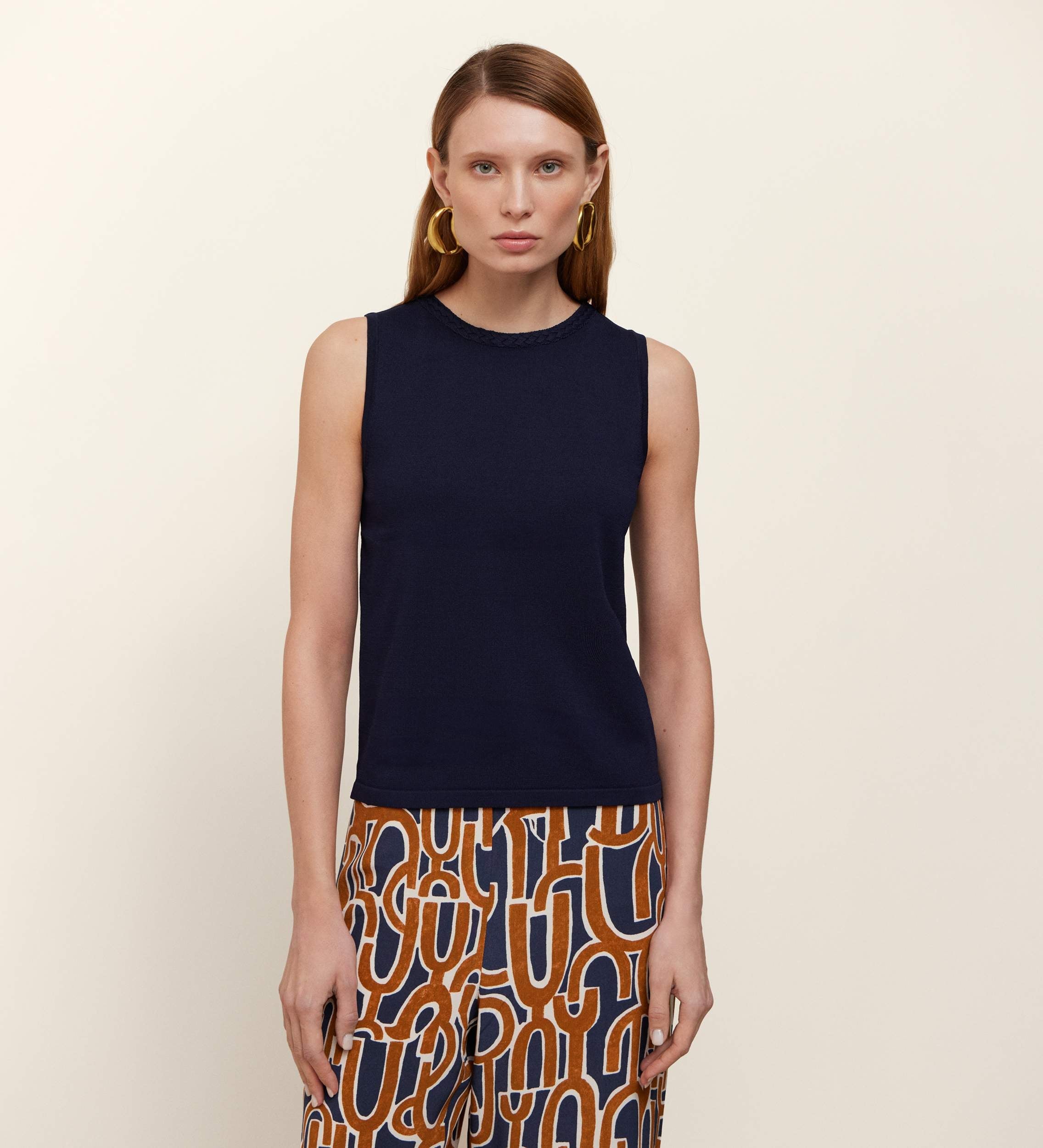Top tricot sisado