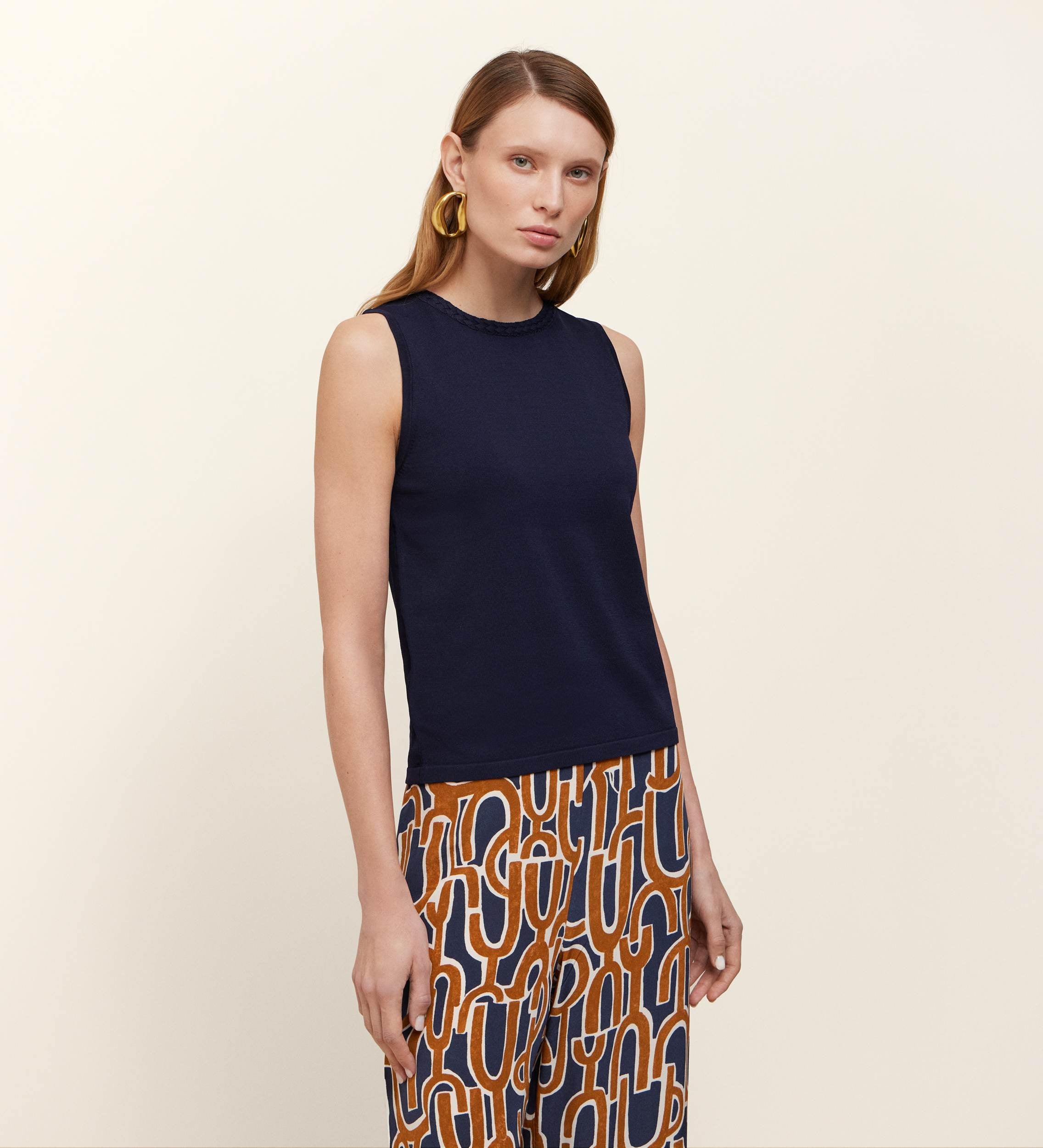 Top tricot sisado