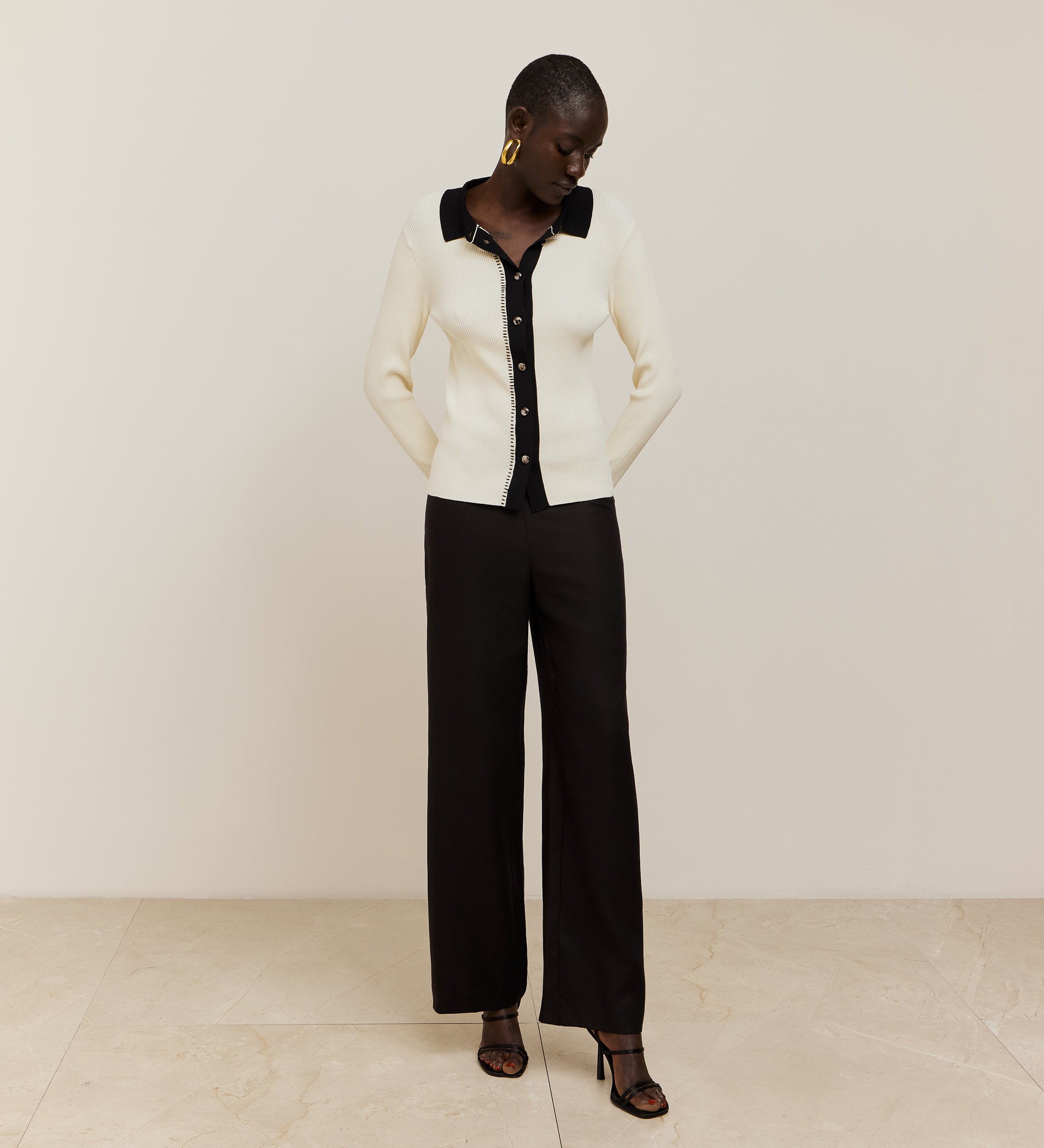 Straight long pants