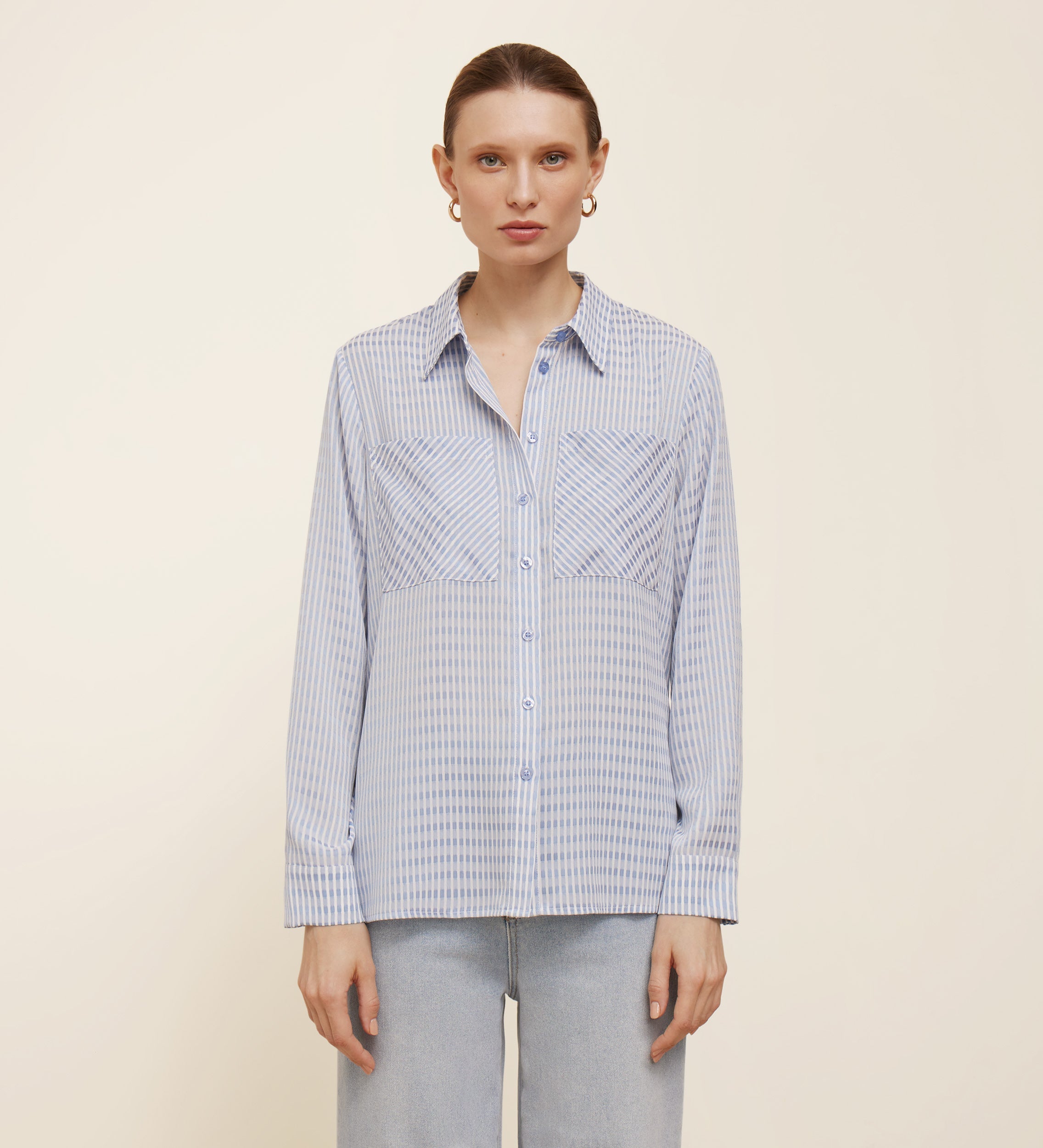 Camisa fluida bolsillos