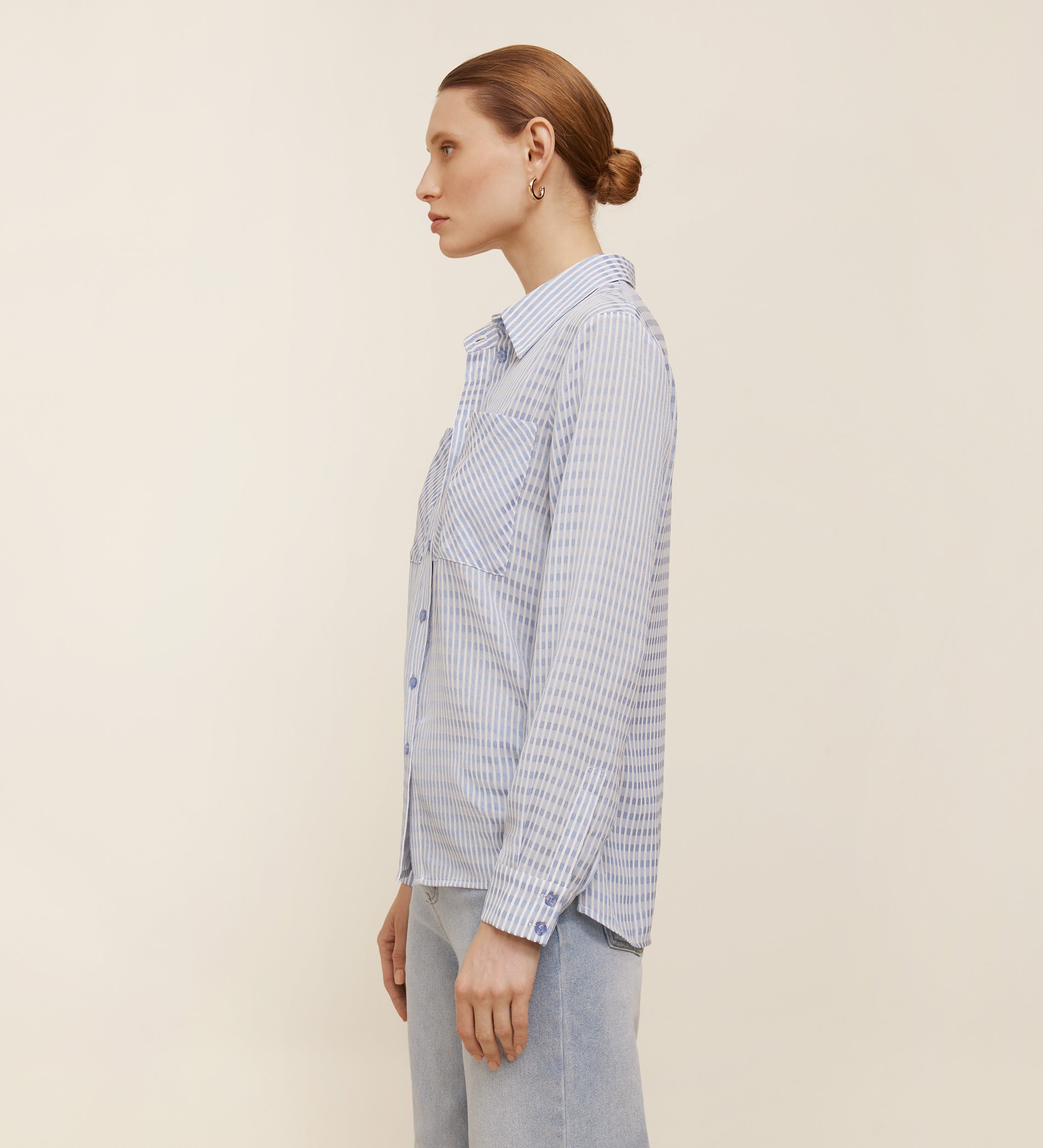 Camisa fluida bolsillos