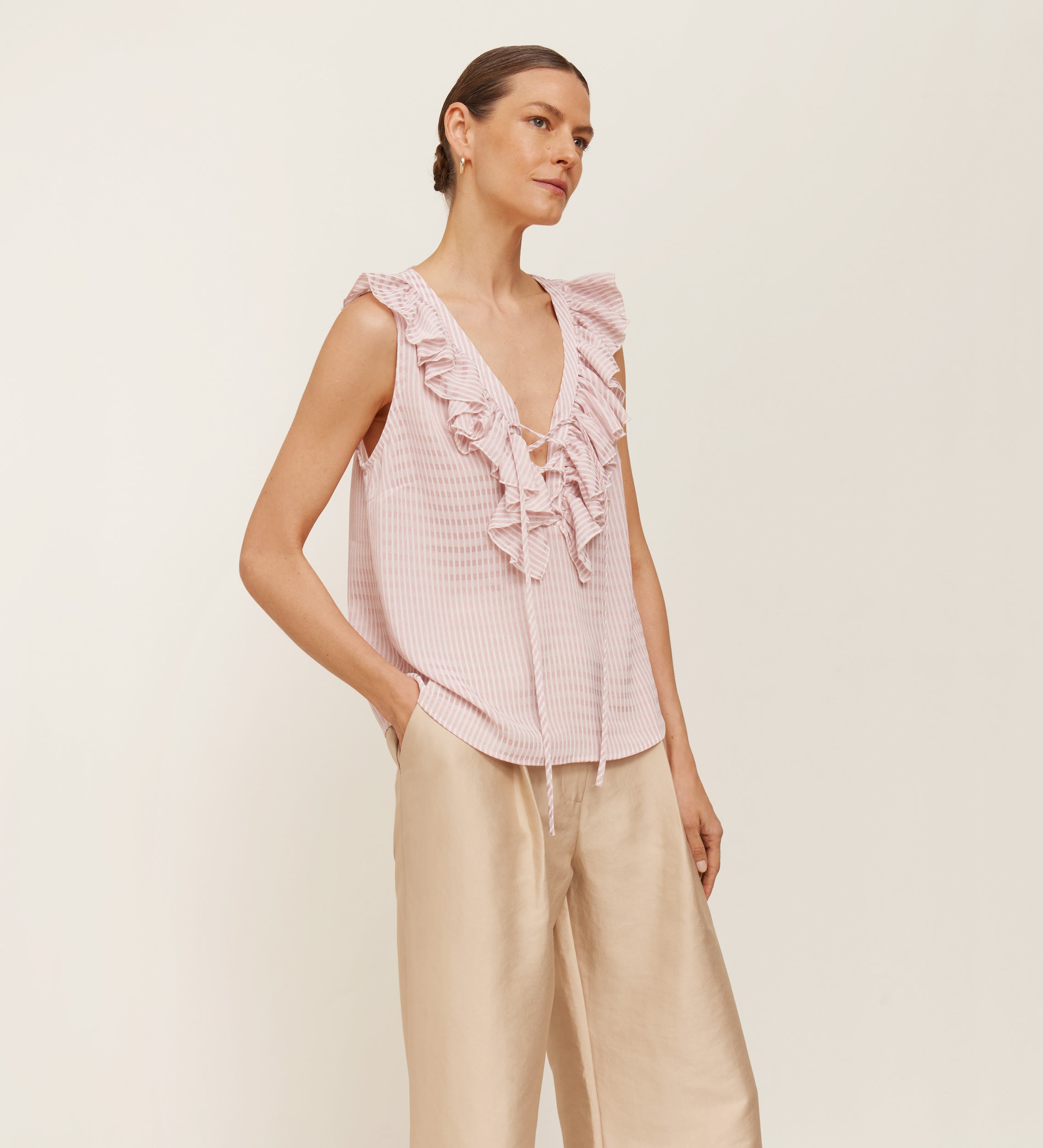 Blusa sisada volante