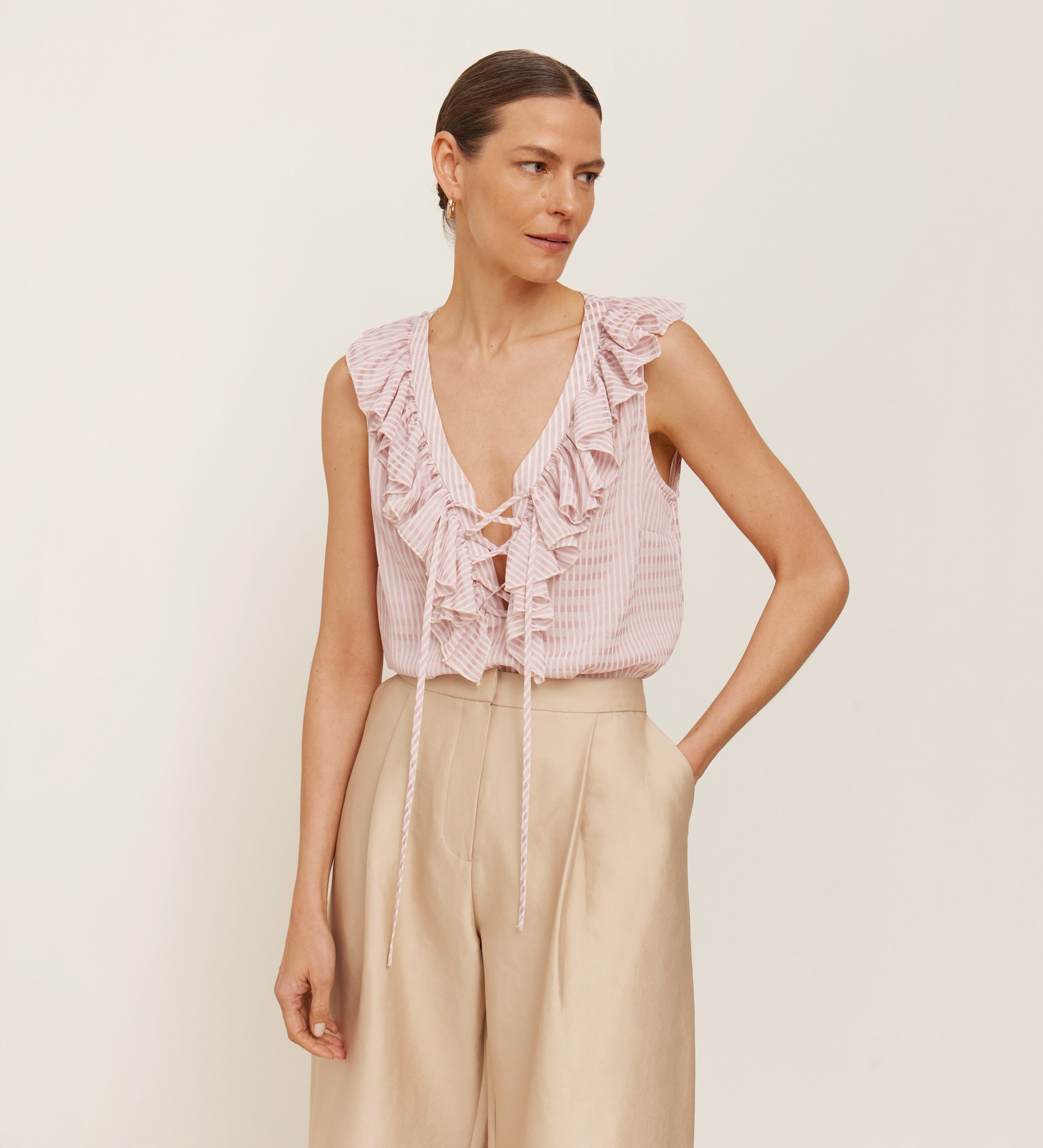 Blusa sisada volante