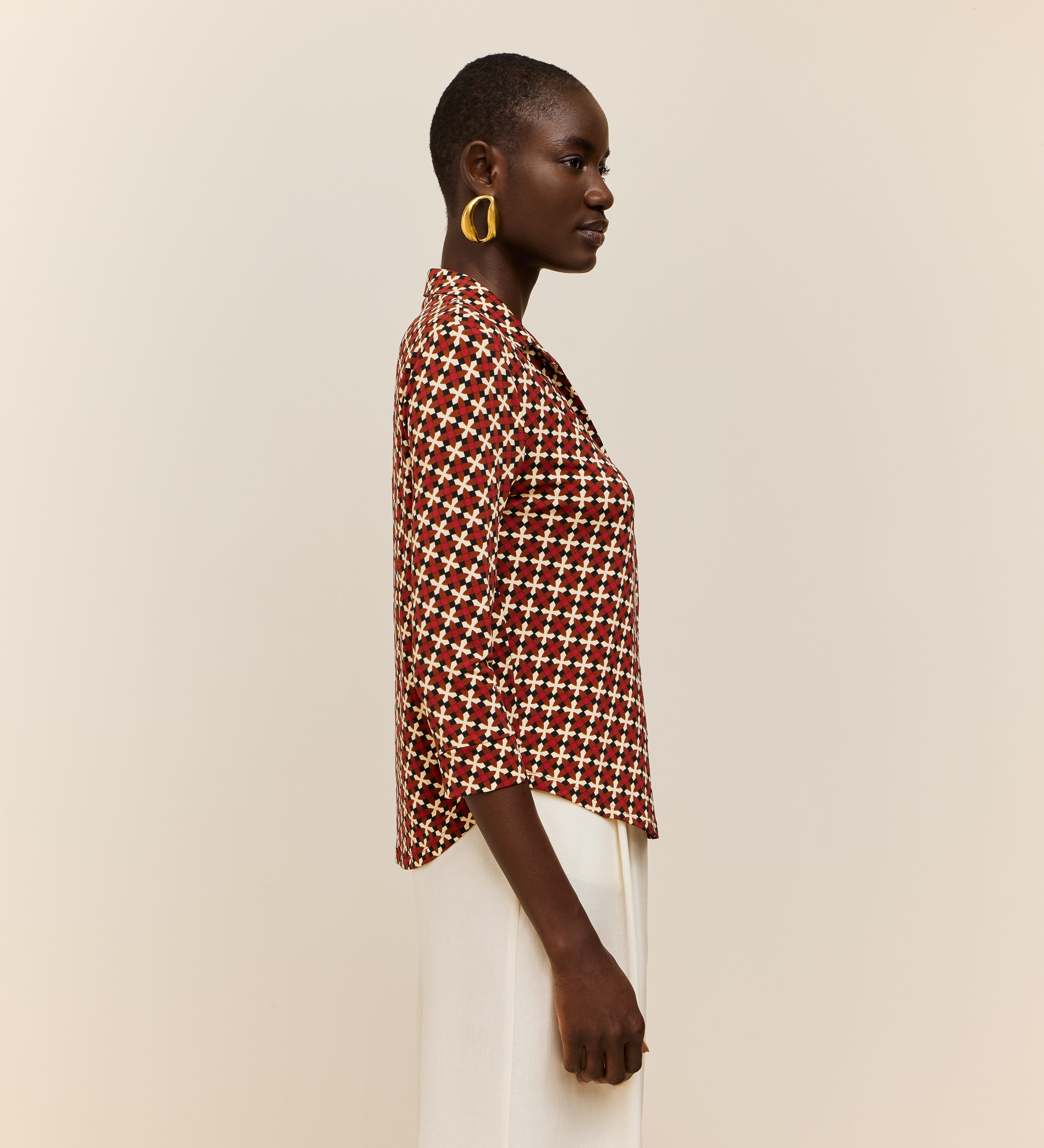 Shirt collar t-shirt