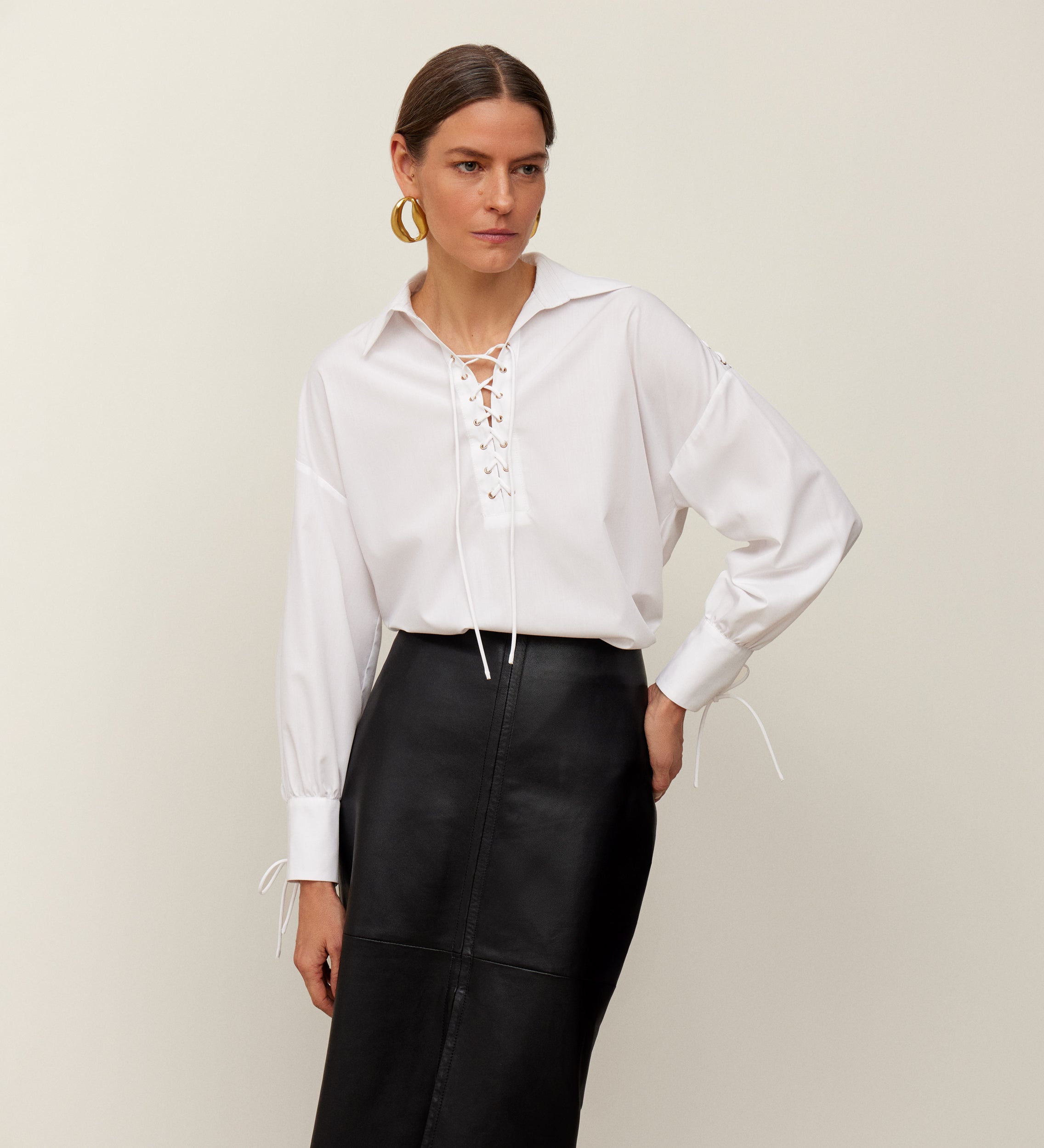 Camisa eyelets lazada
