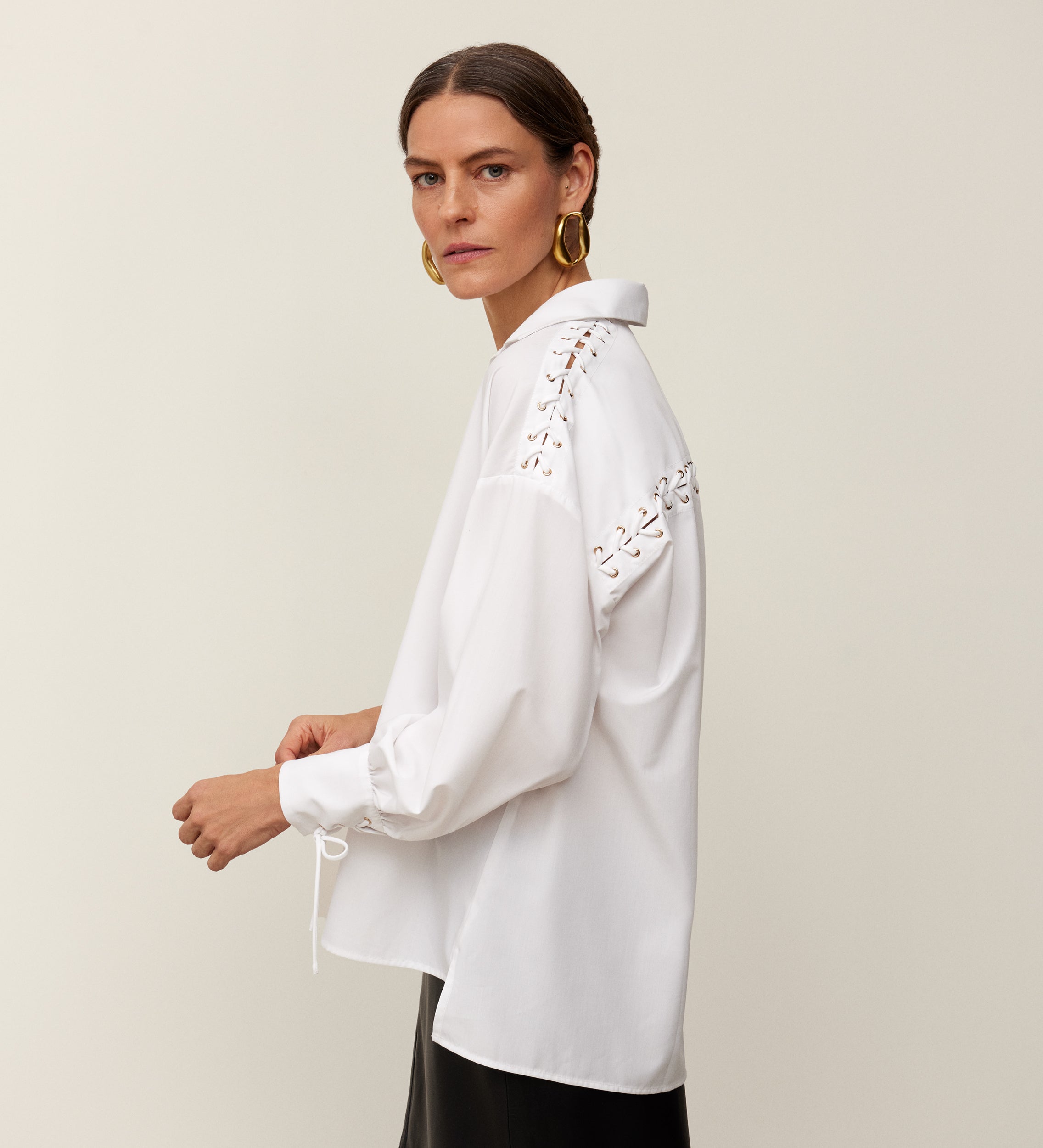 Camisa eyelets lazada