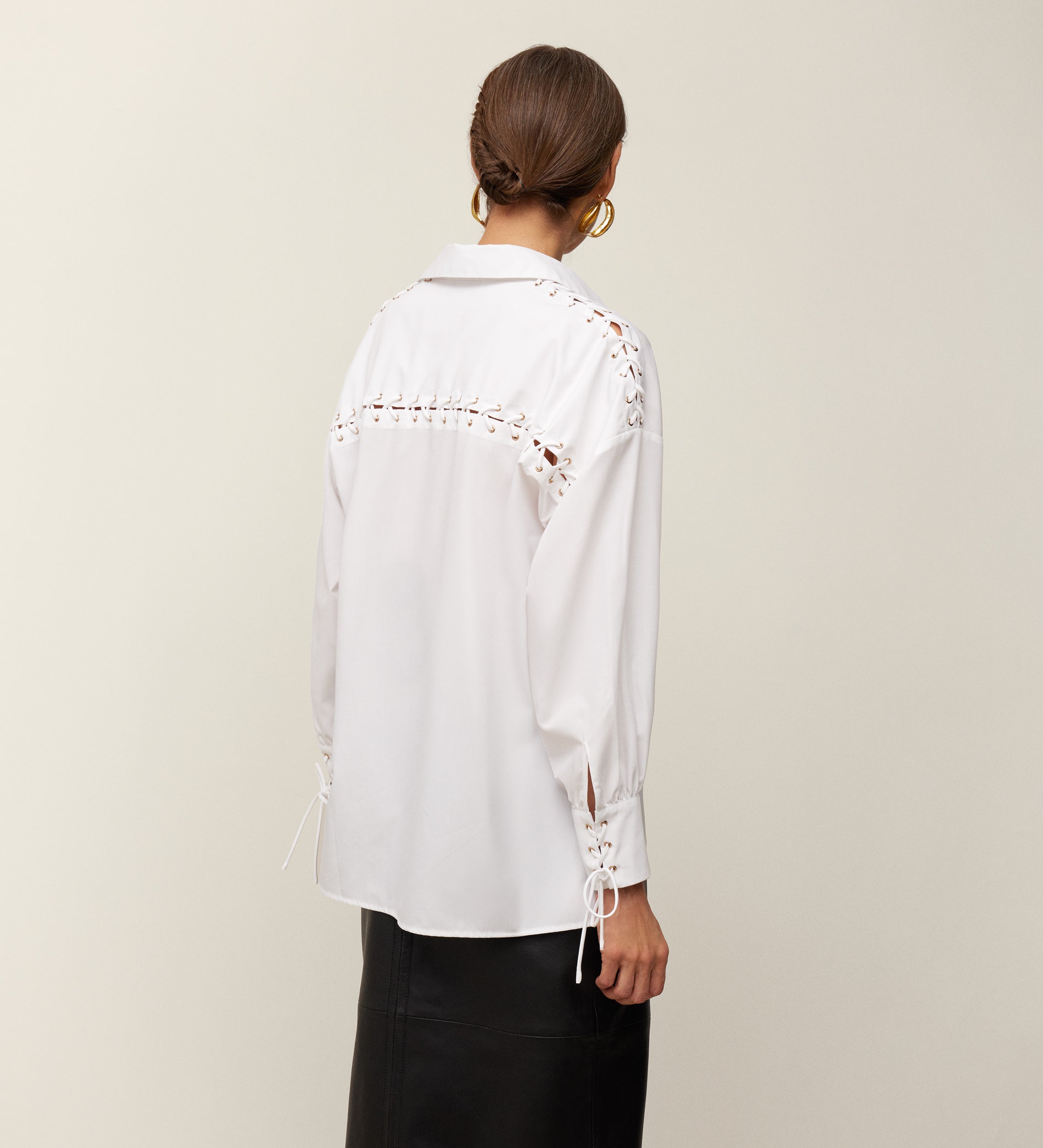Camisa eyelets lazada