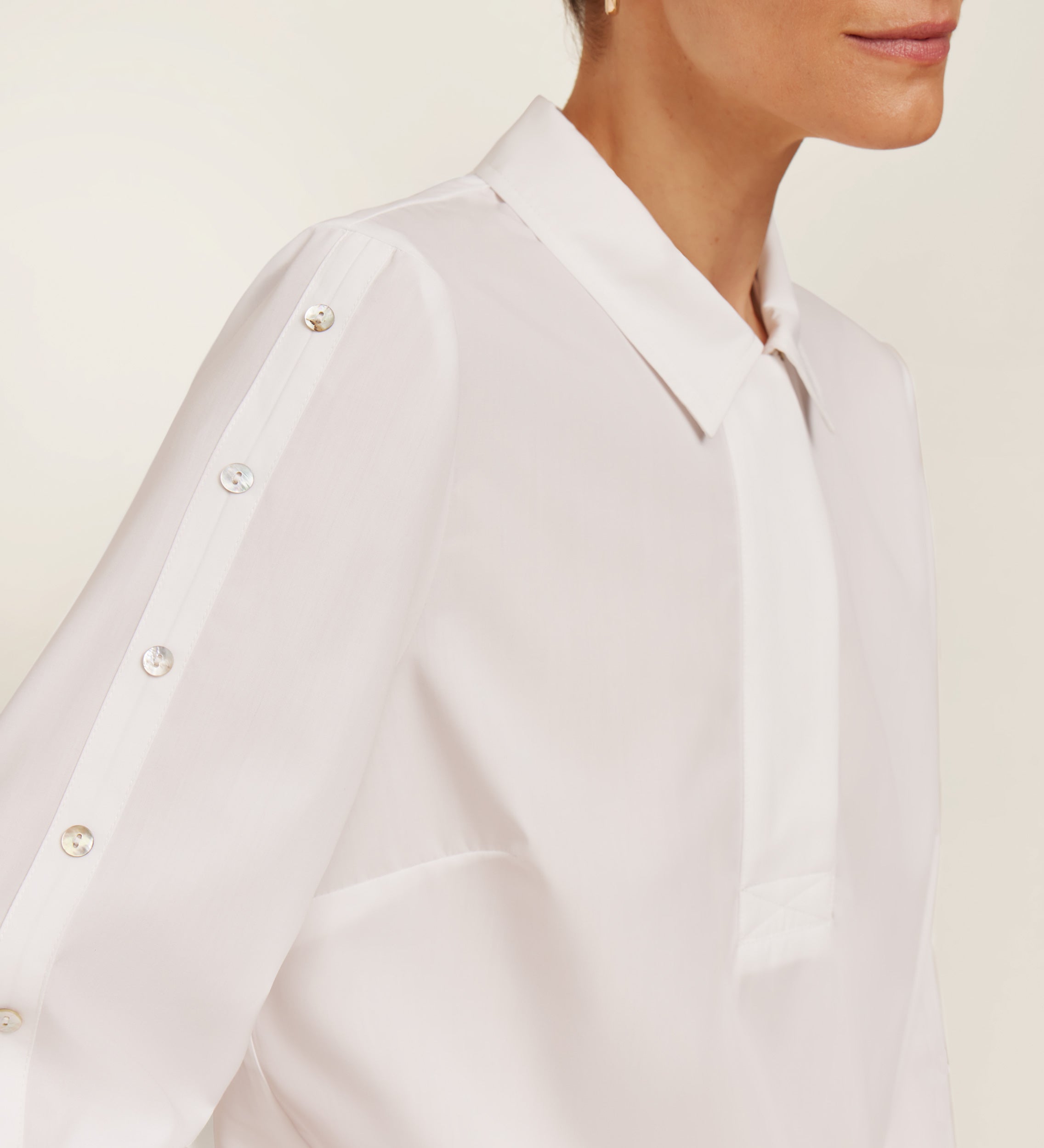 Blusa mangas botones