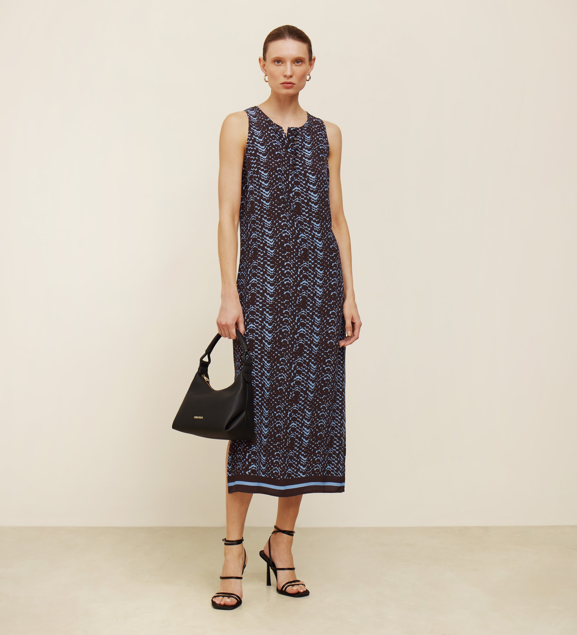 Printed midi dress
