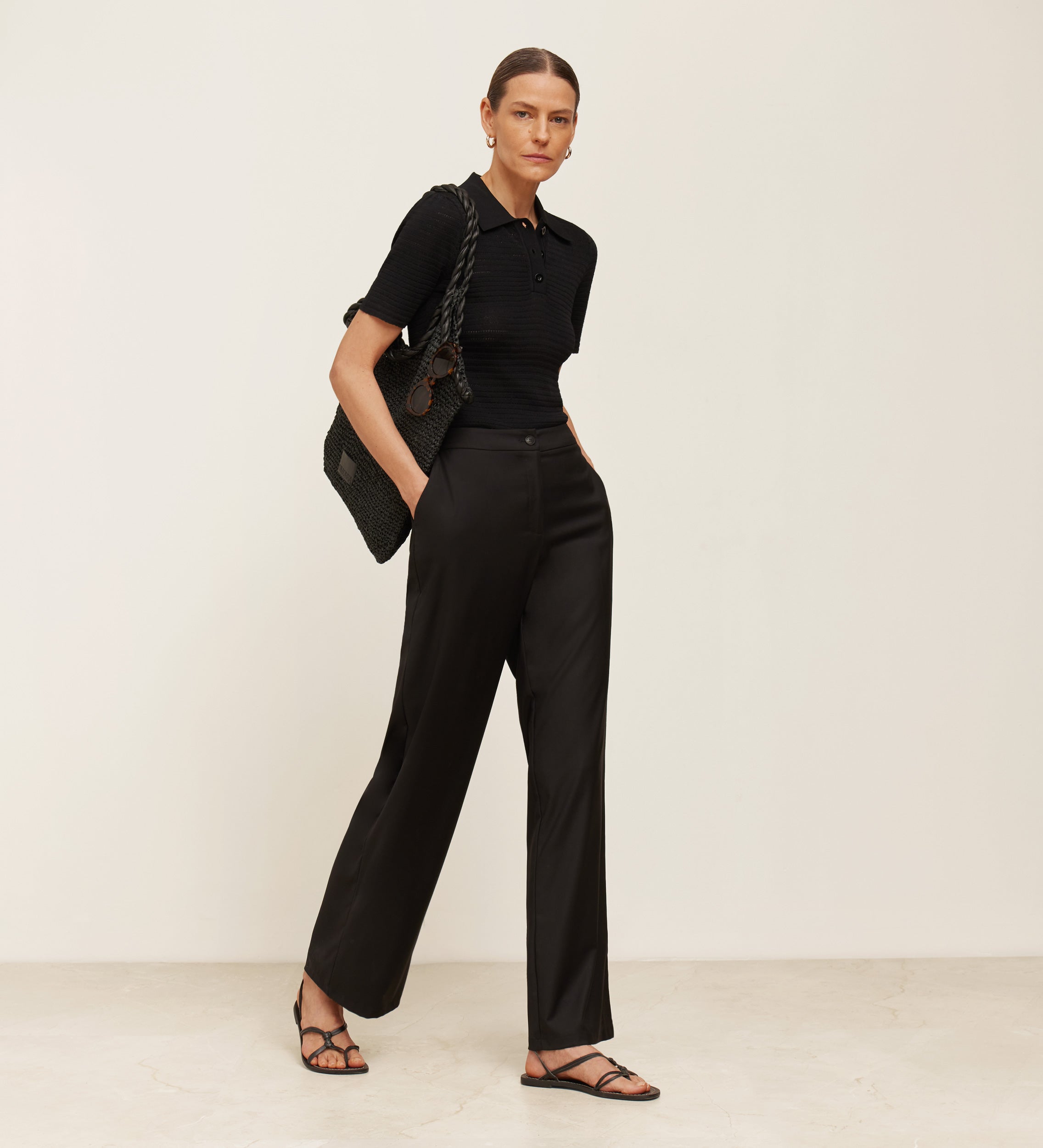 Long flowing trousers