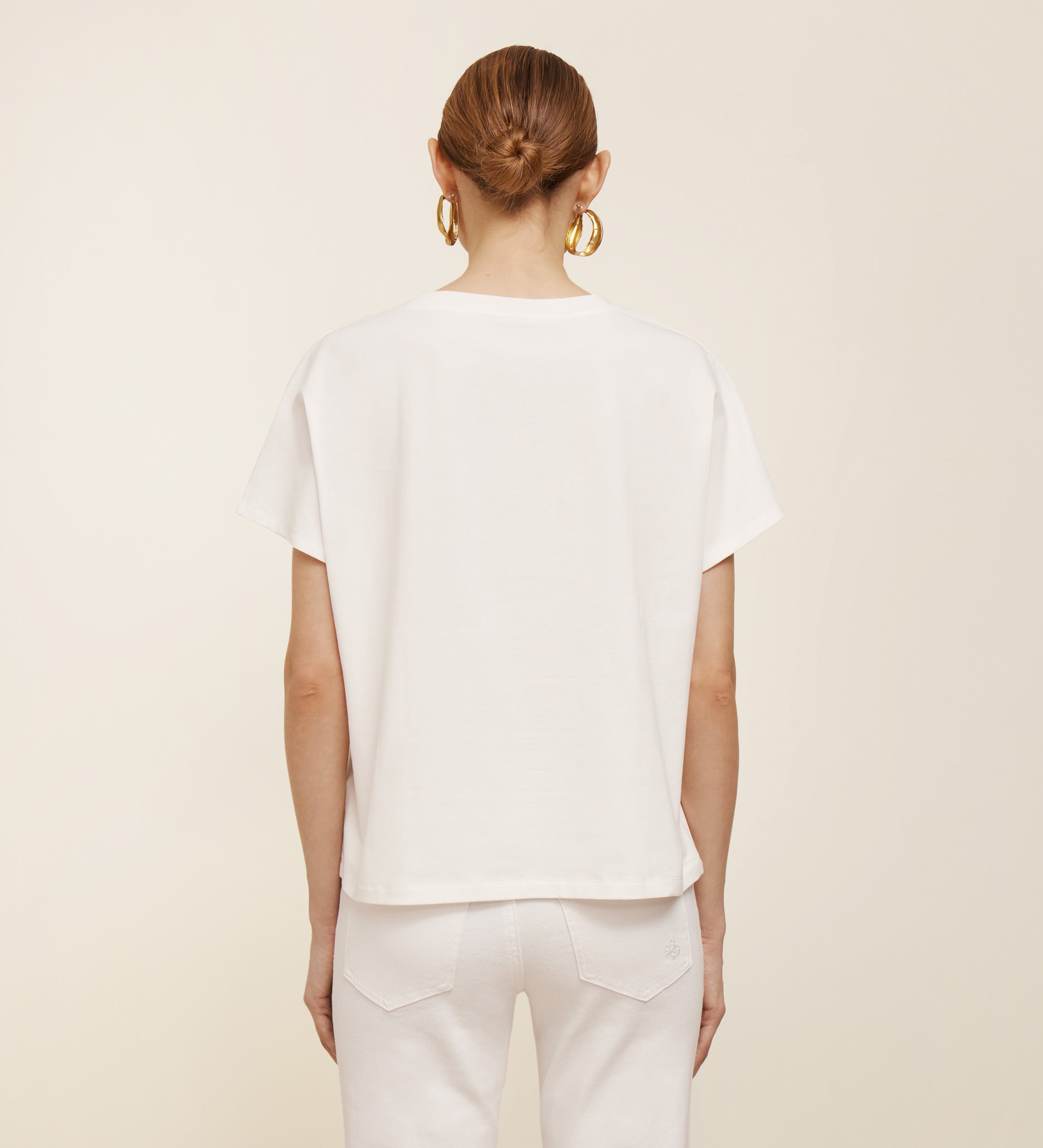 Leather pocket t-shirt
