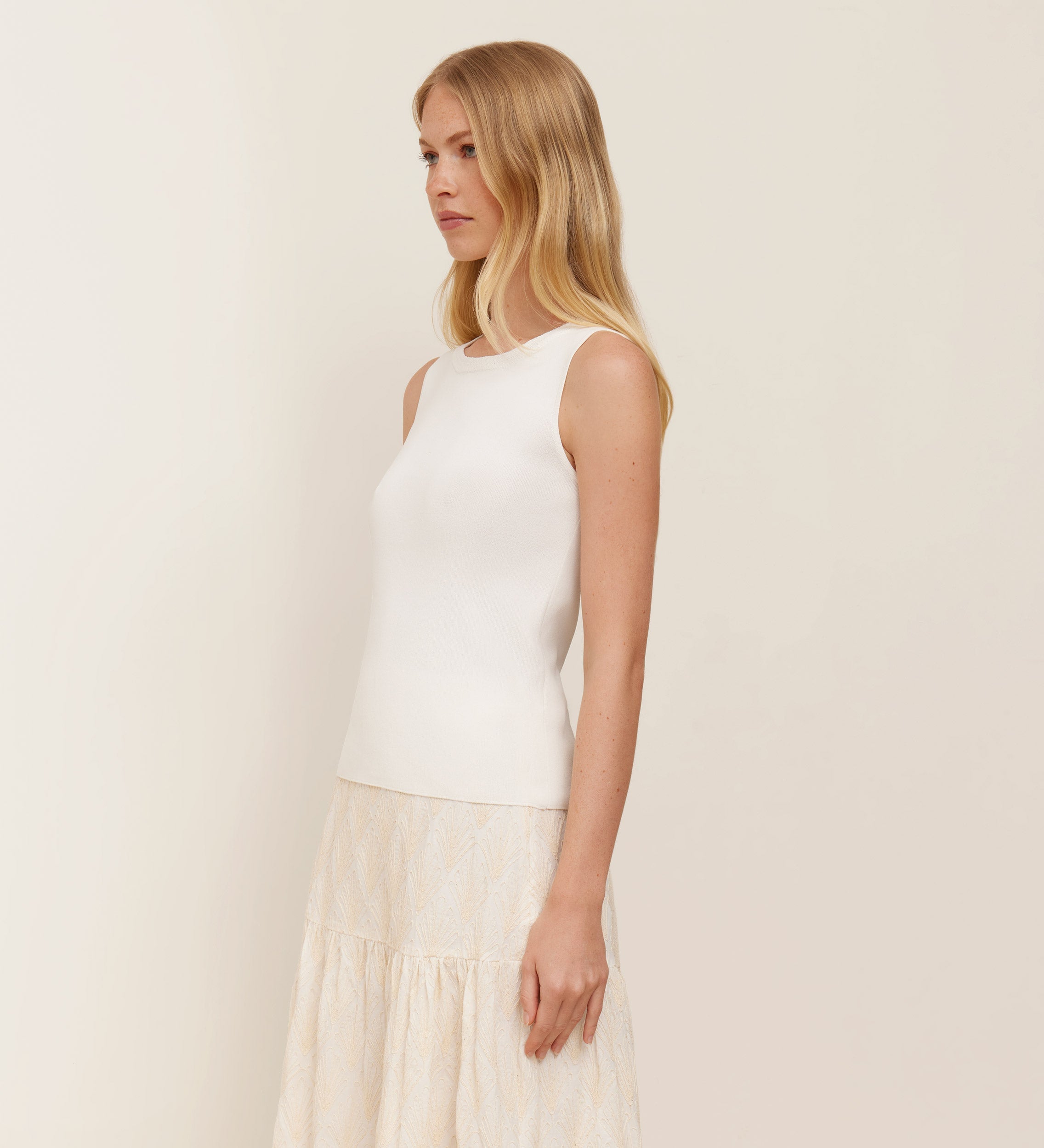 Top tricot sisado