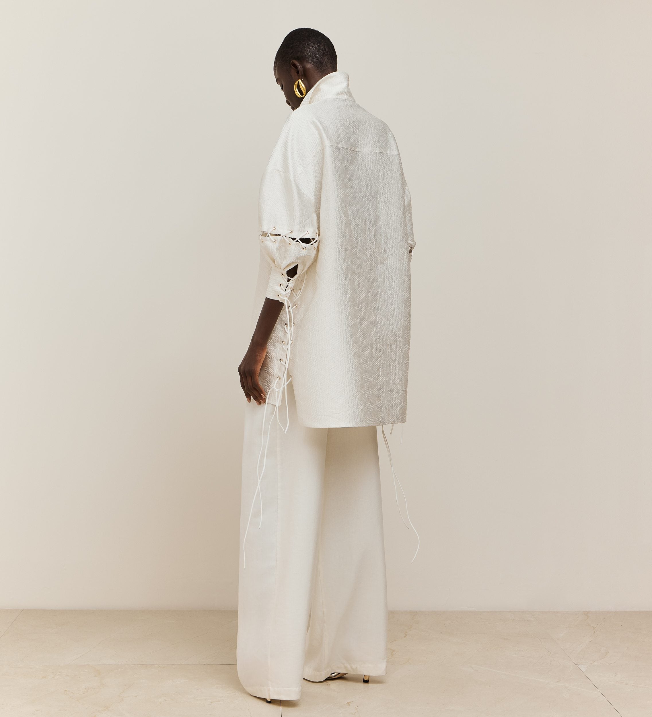 Blusón oversize jacquard