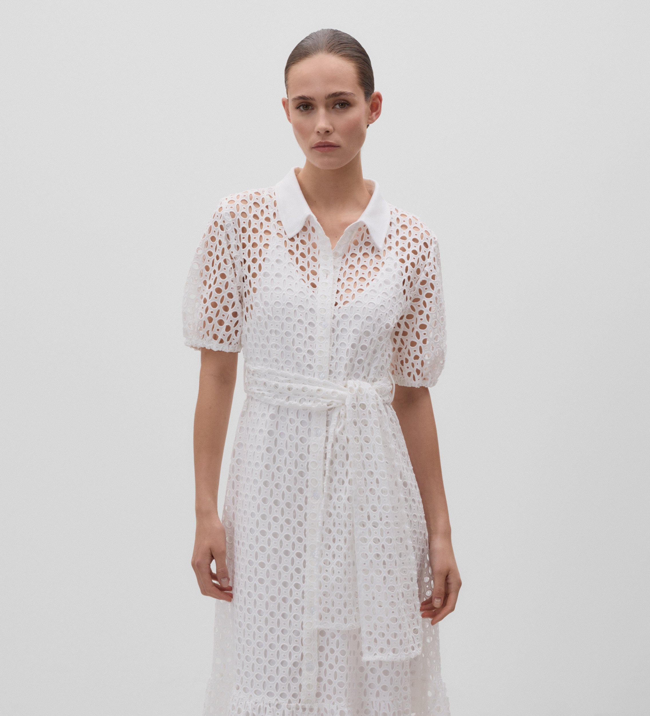 Embroidered cotton dress