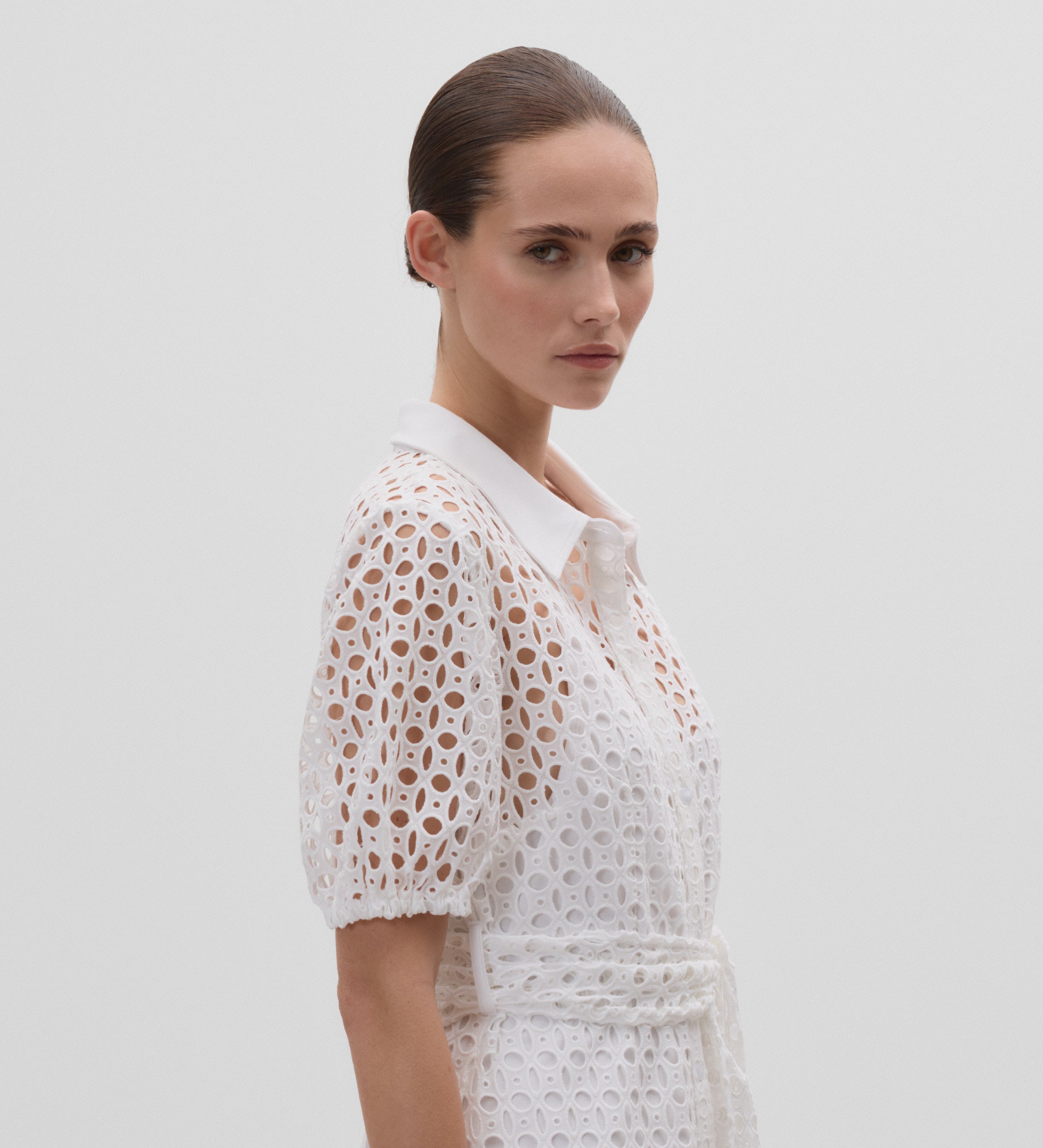 Embroidered cotton dress