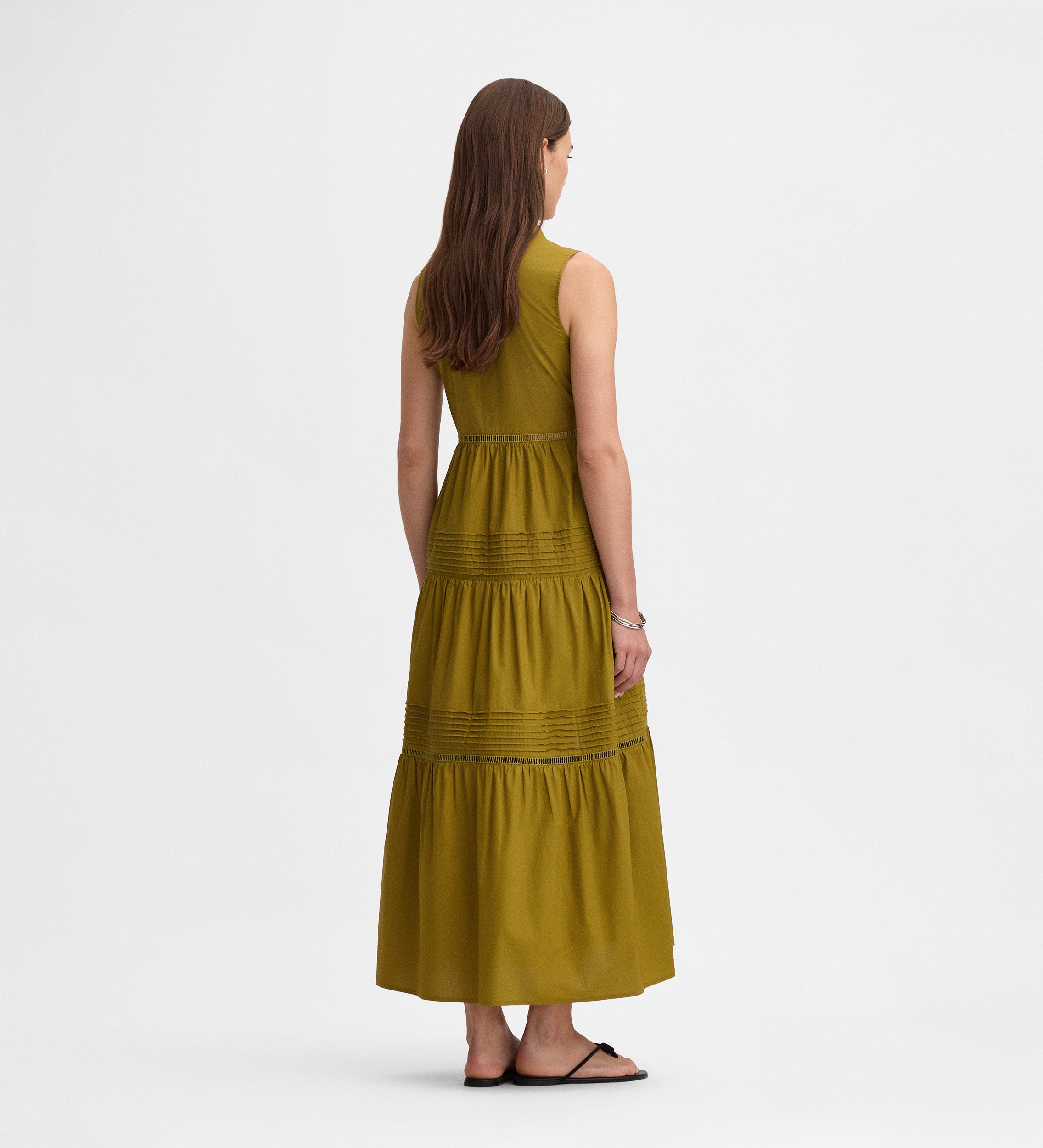 Vestido midi sisado