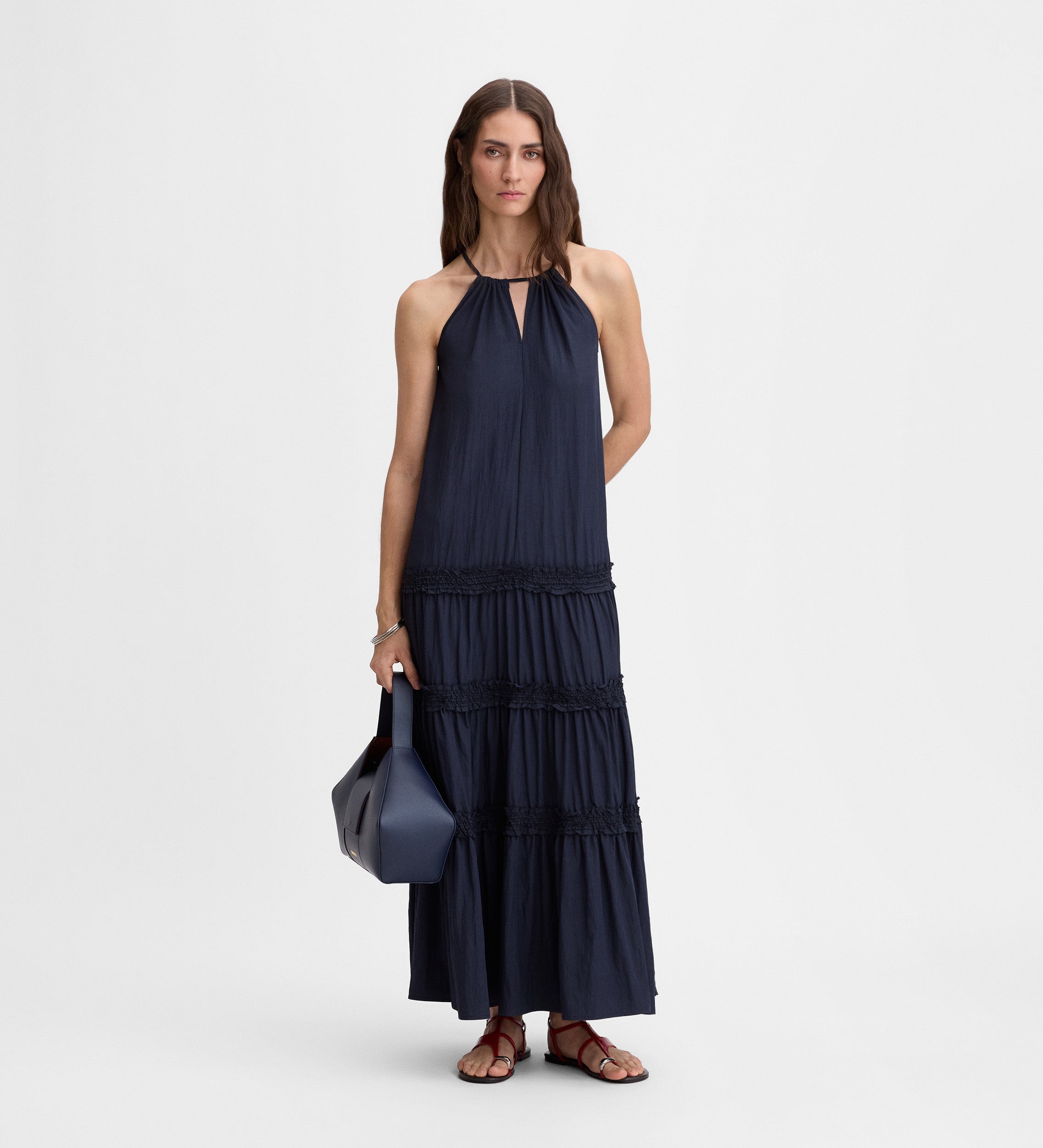 Vestido largo halter