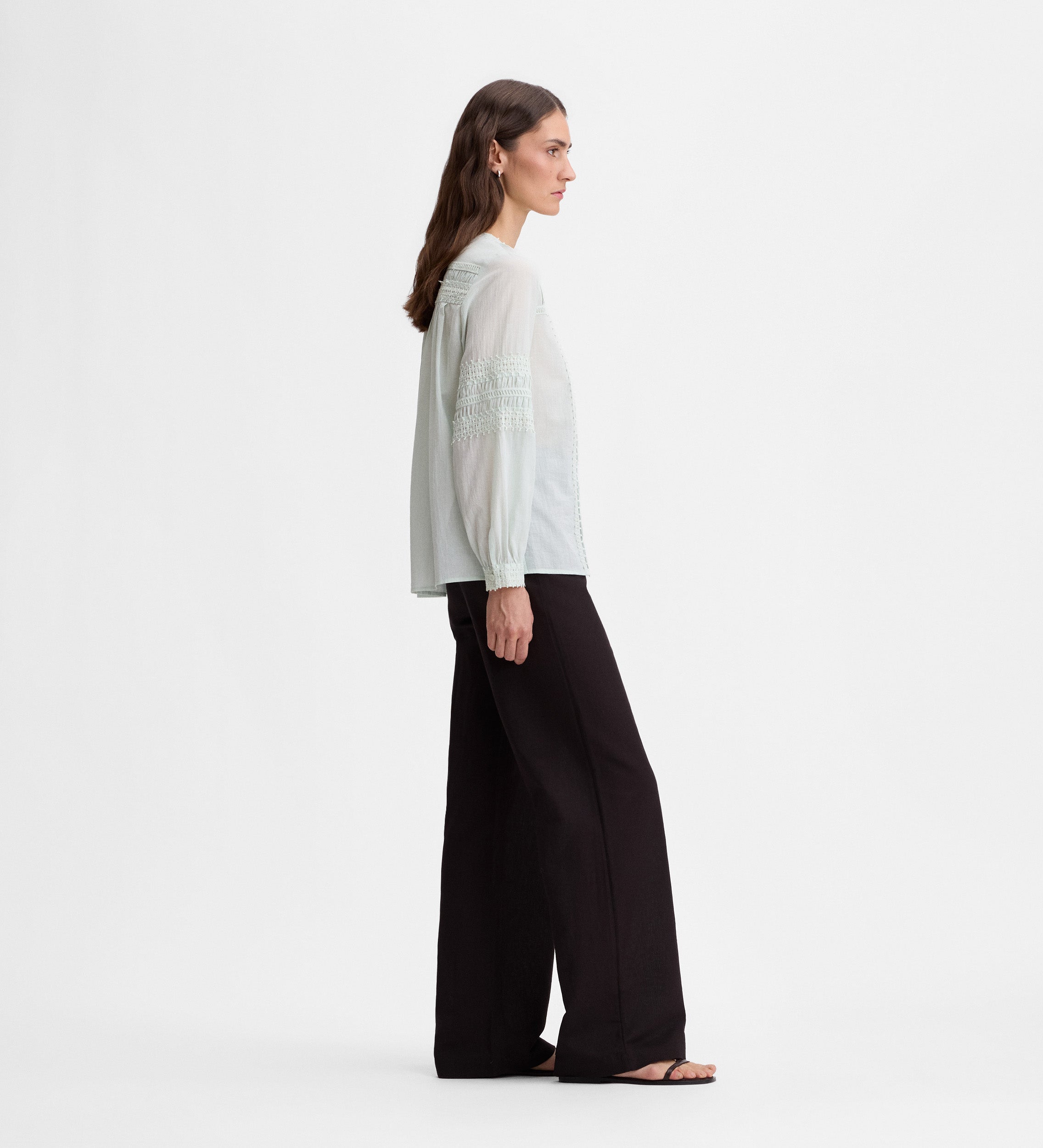 Blusa con pasamanerias