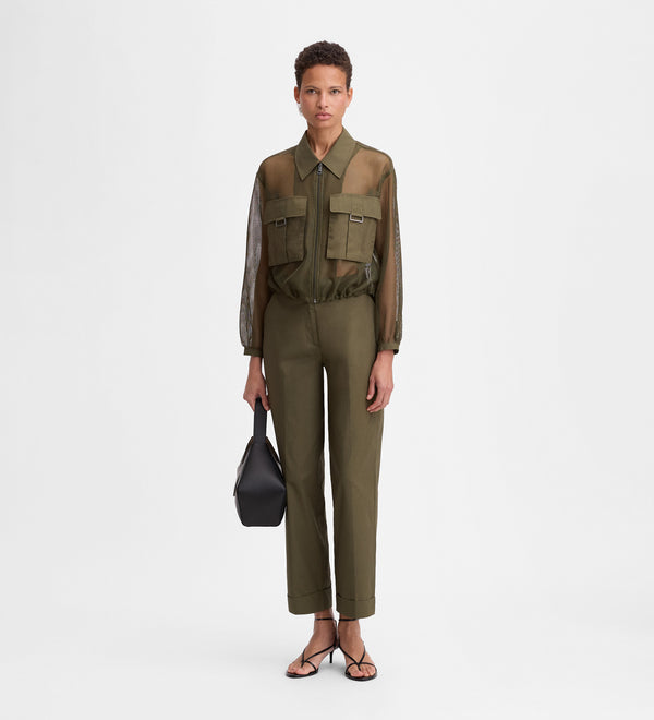 Straight long pants