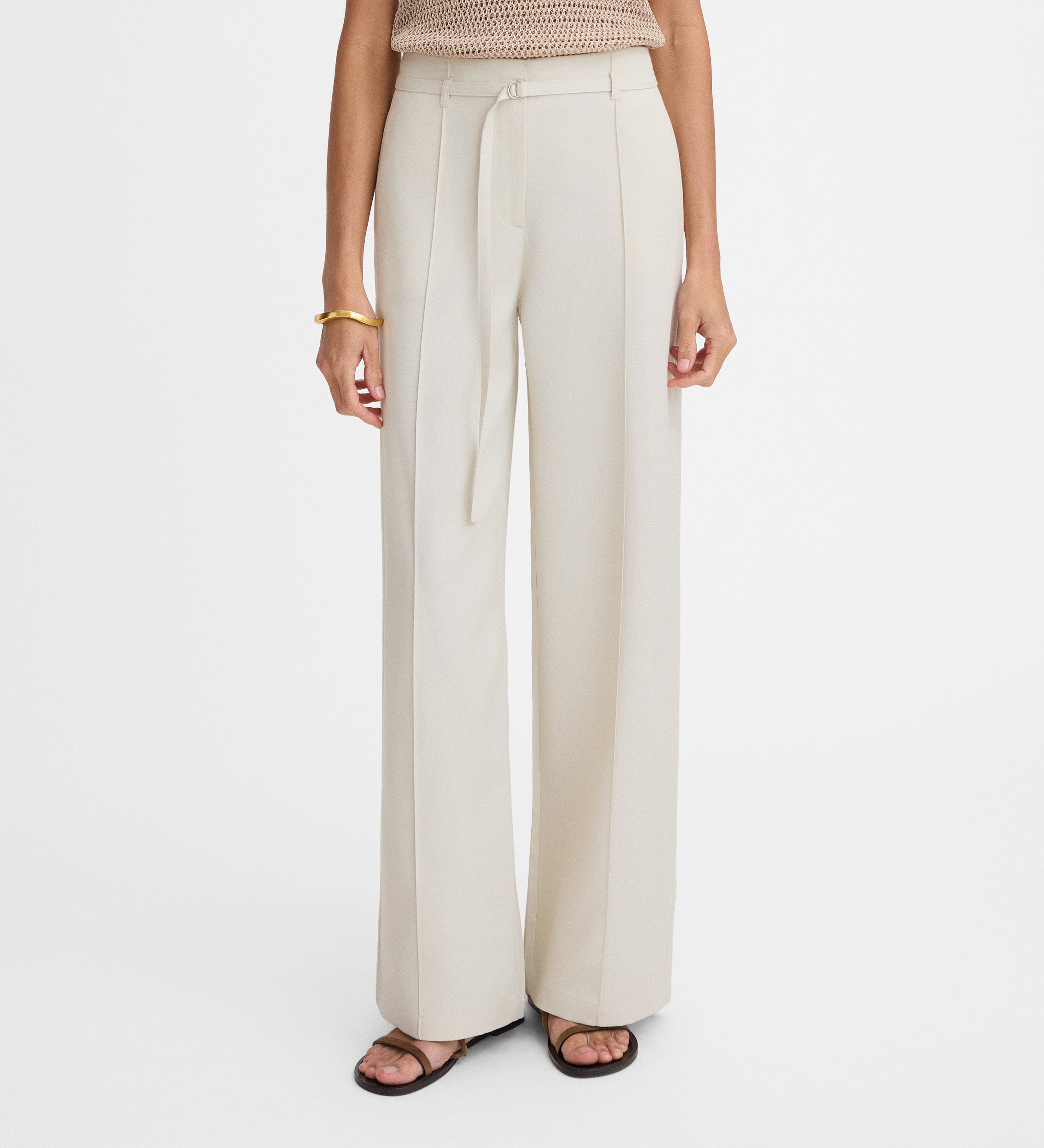 Pantalón recto ancho