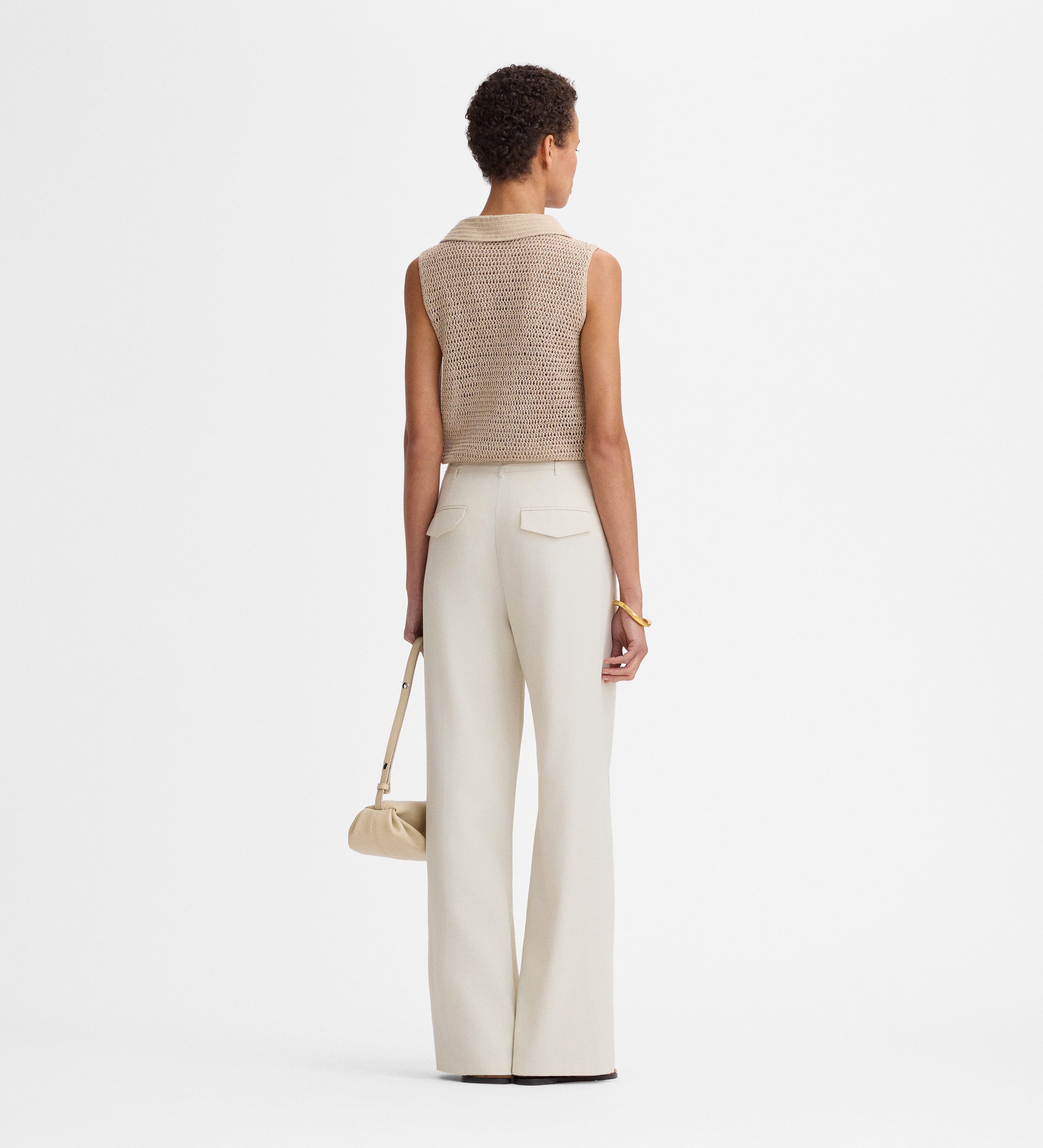 Pantalón recto ancho