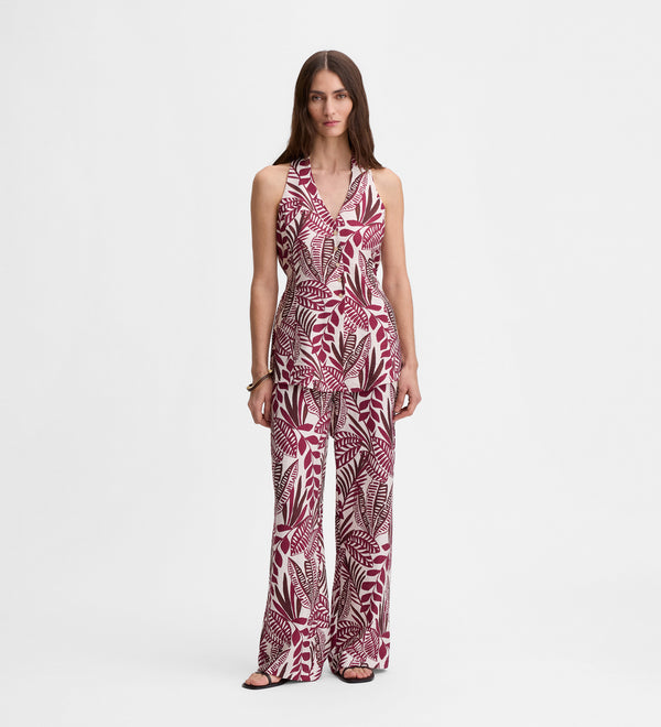 Top halter estampado