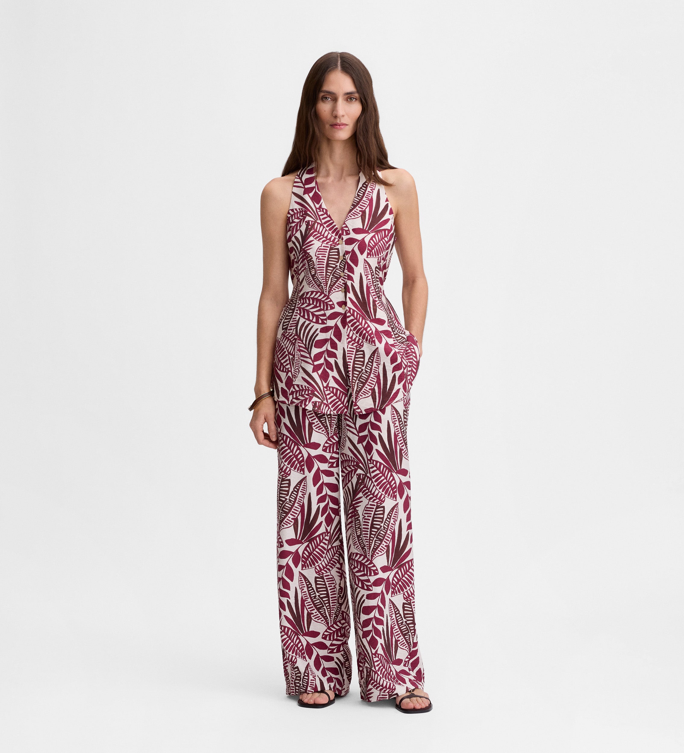 Pantalón fluido estampado