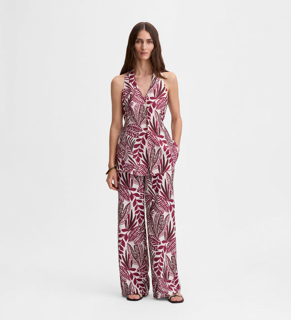 Pantalón fluido estampado