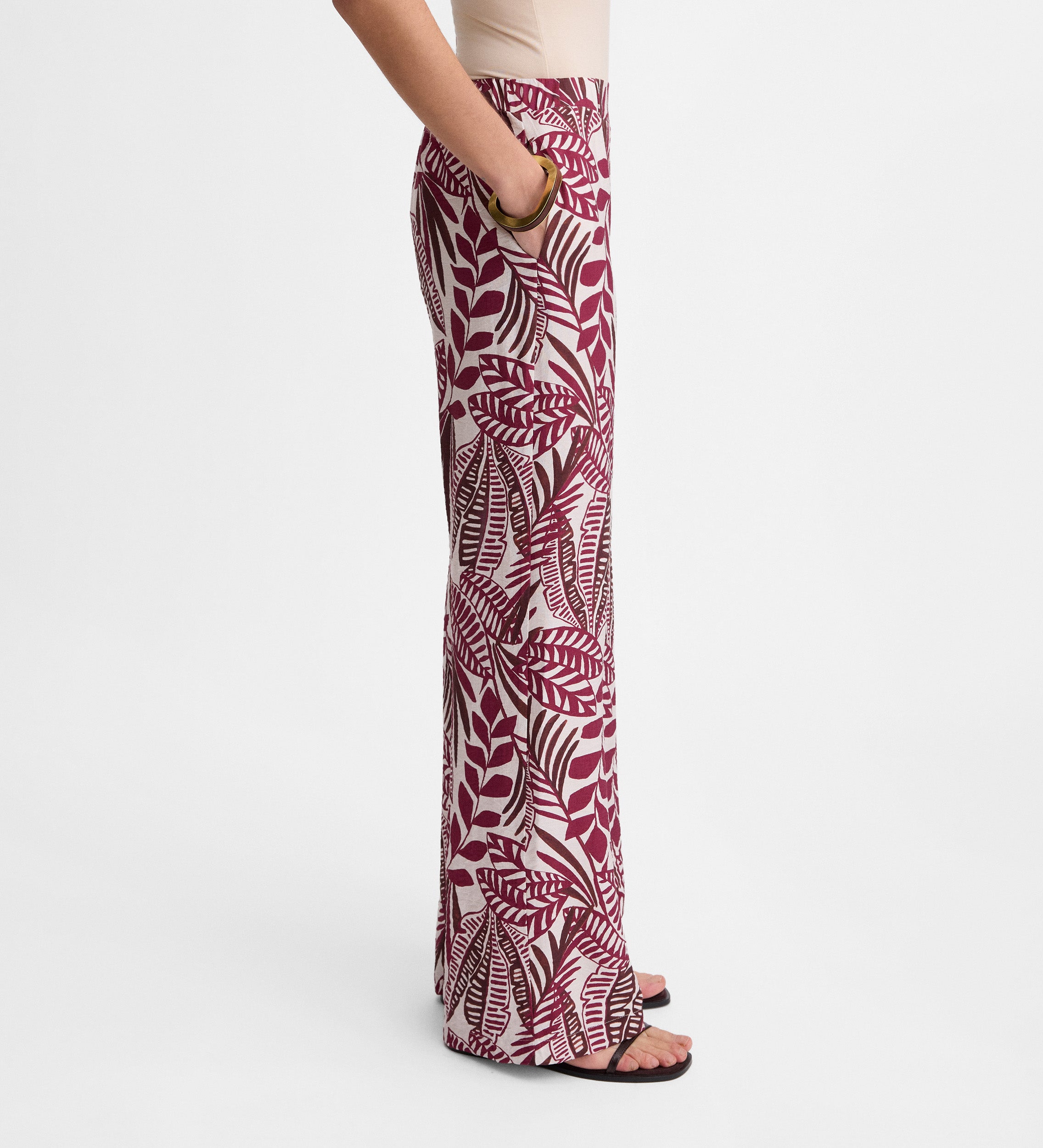 Pantalón fluido estampado