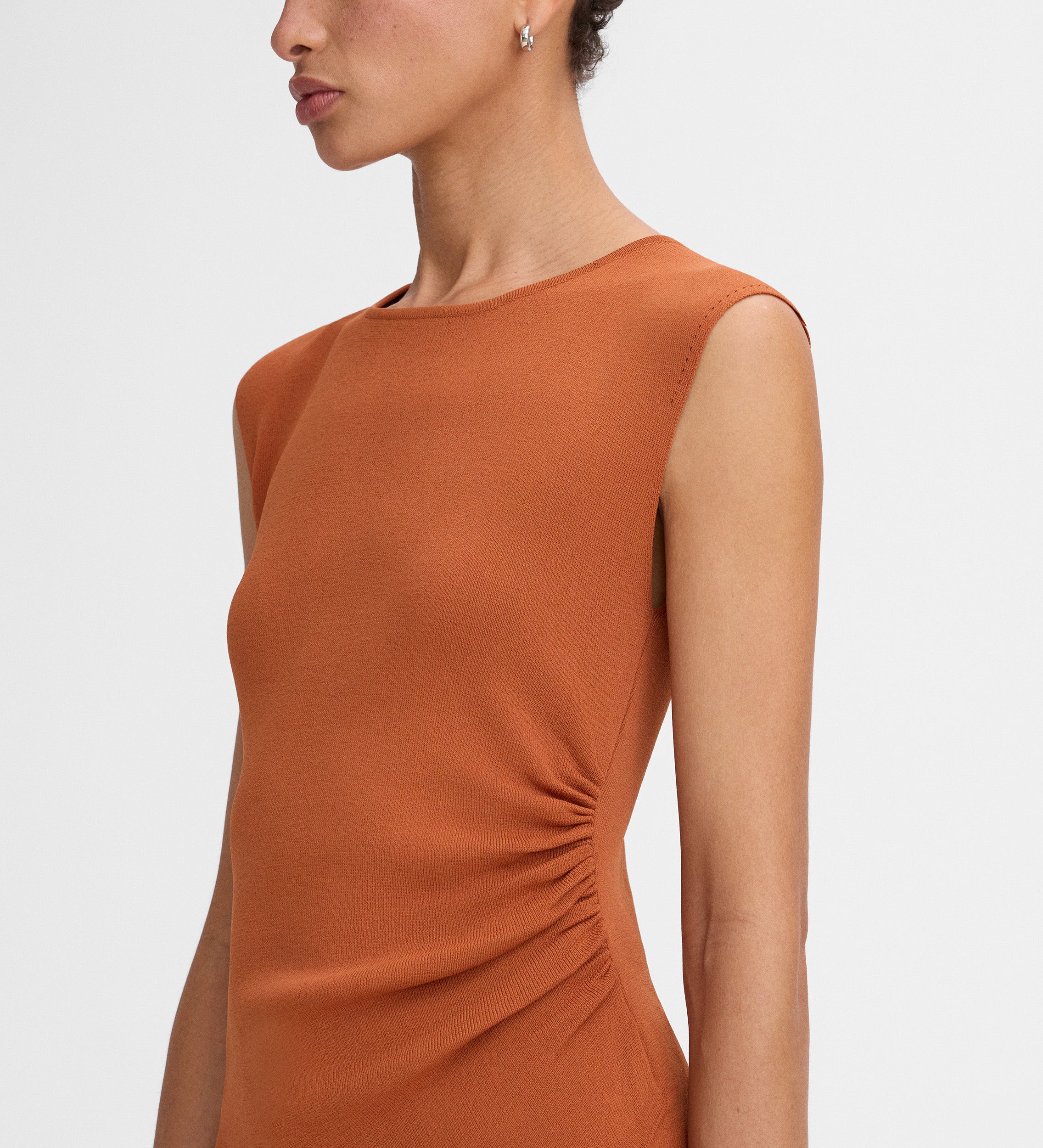 Asymmetrical knit top