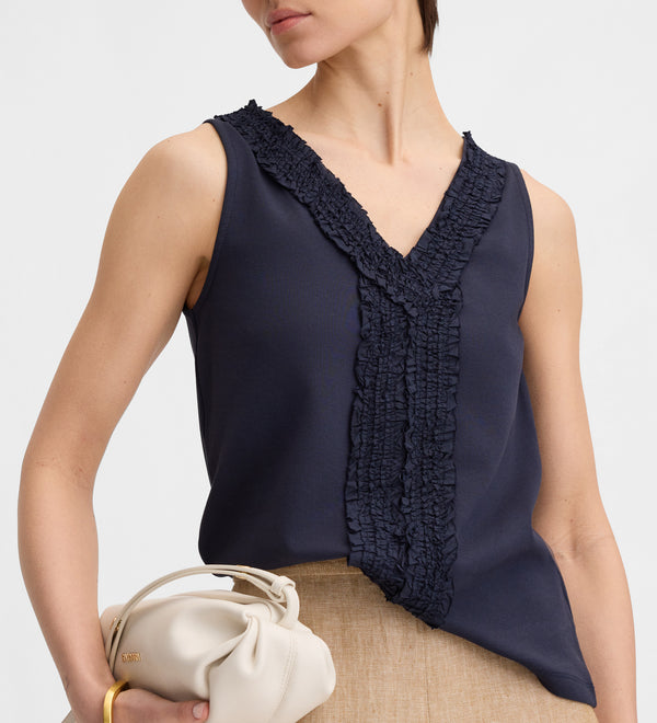 Top bordado textil