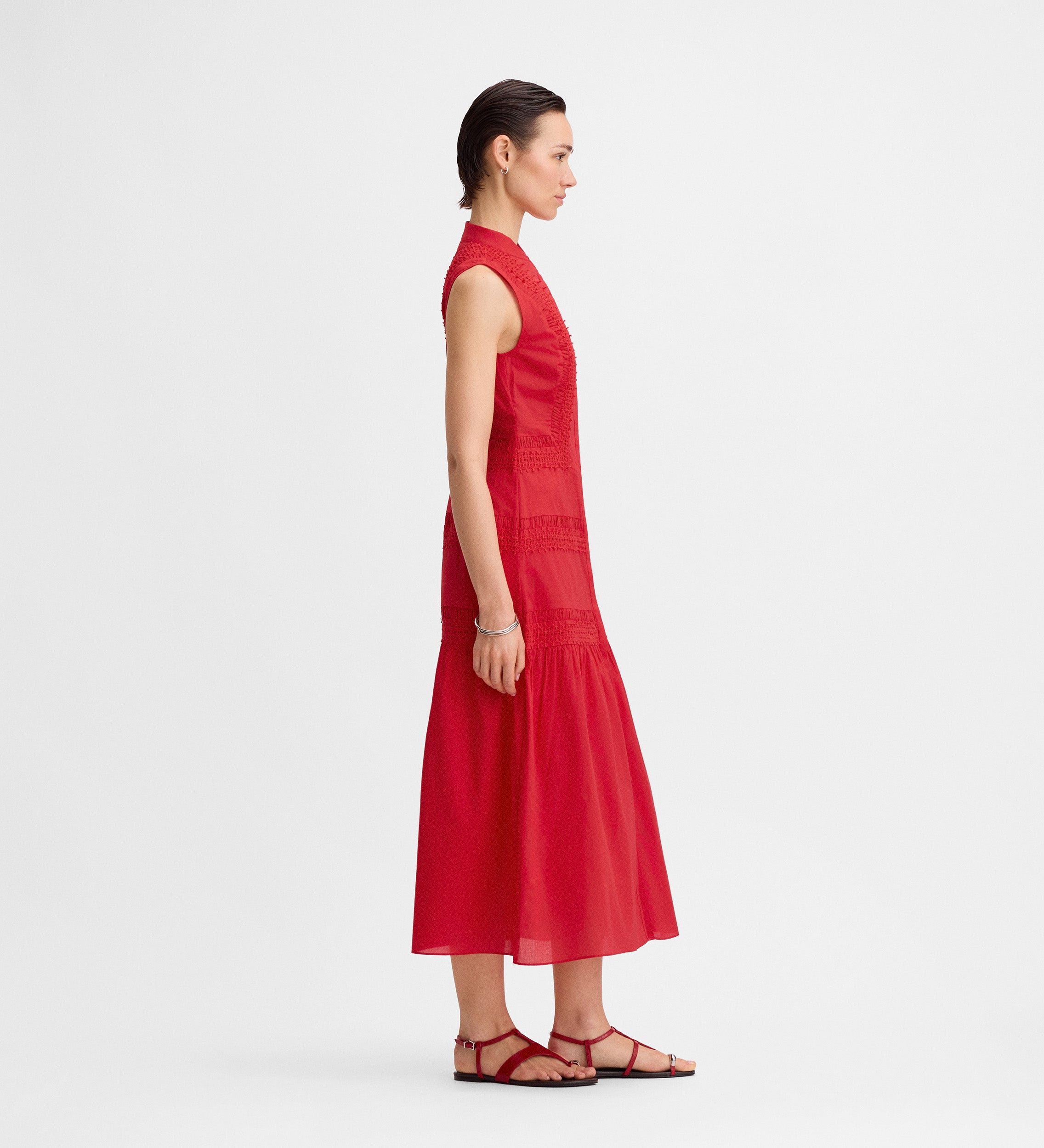 Lace midi dress
