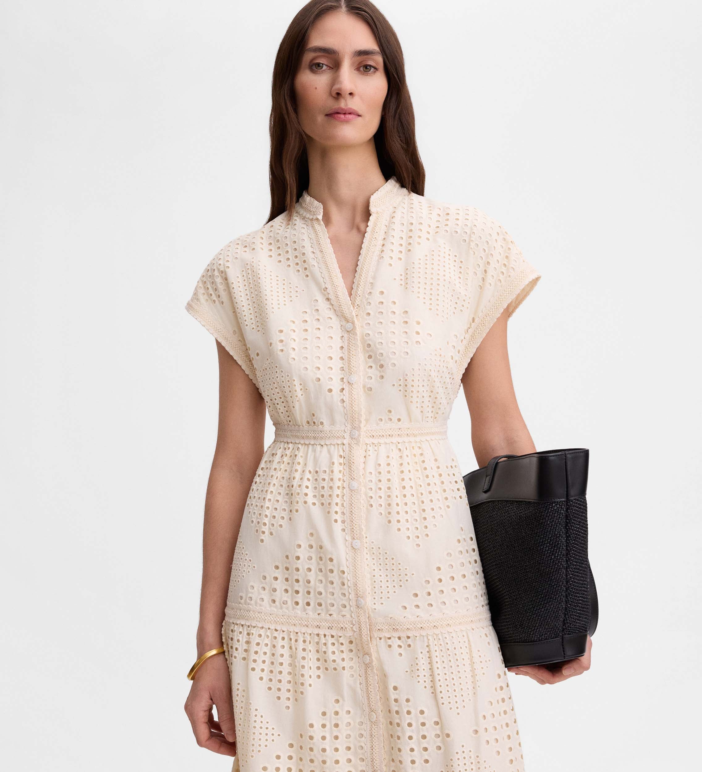 Embroidered cotton dress