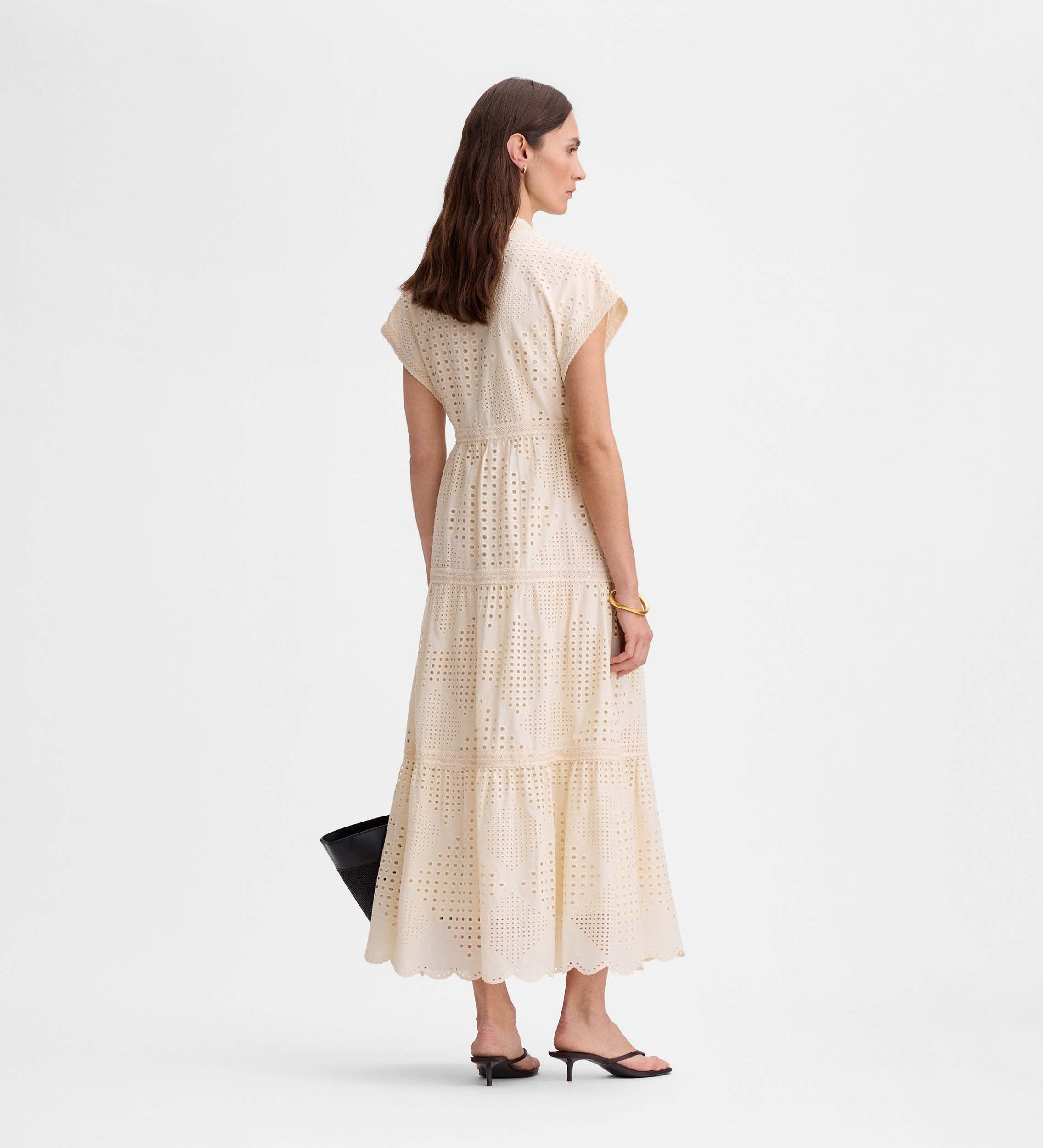 Embroidered cotton dress