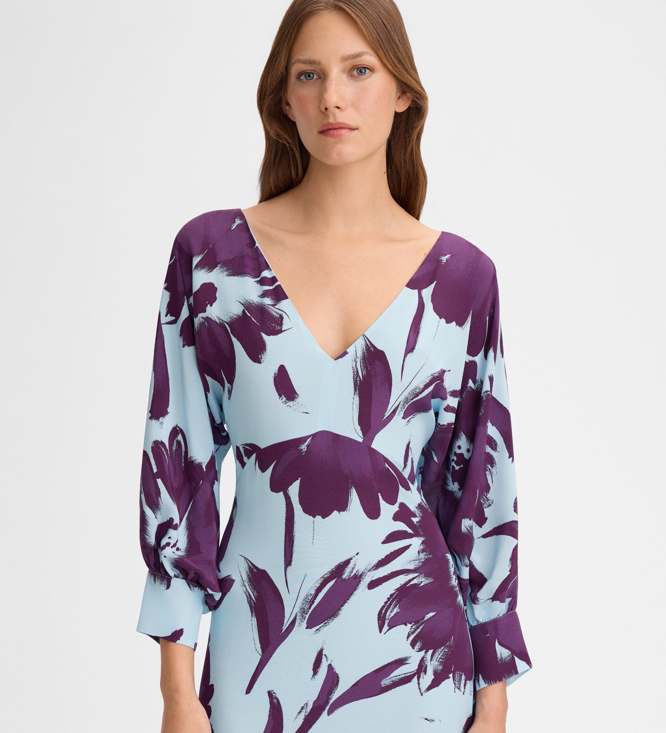 Vestido largo estampado