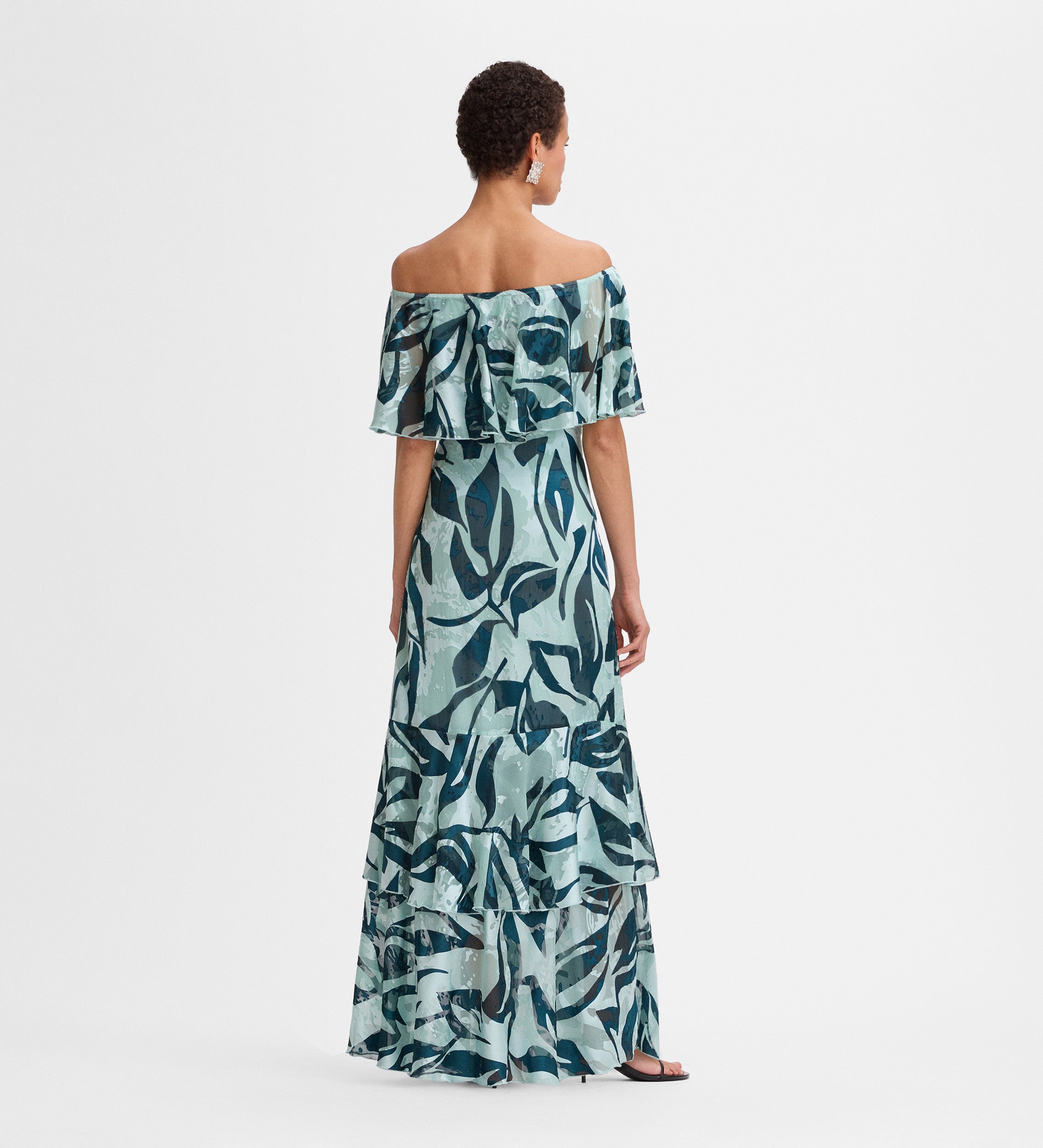 Vestido largo estampado