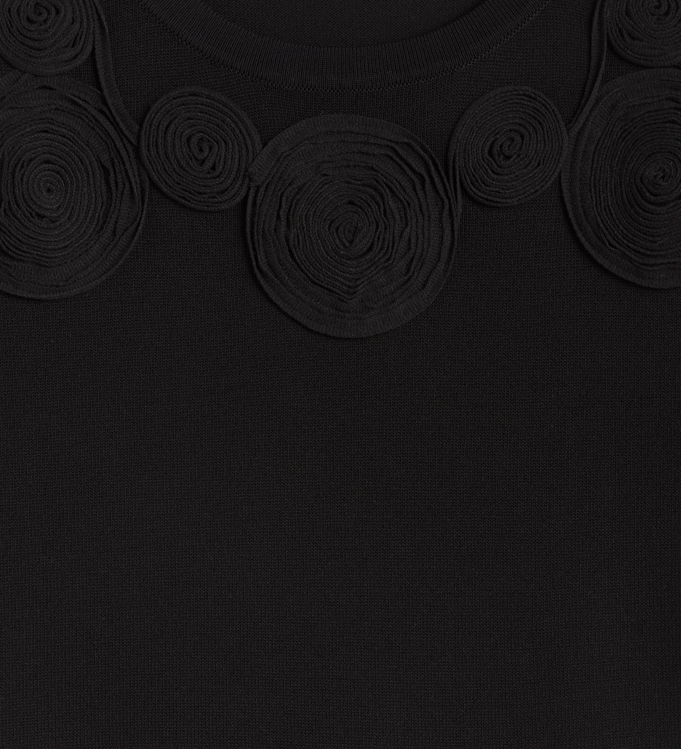 Top tricot bordado